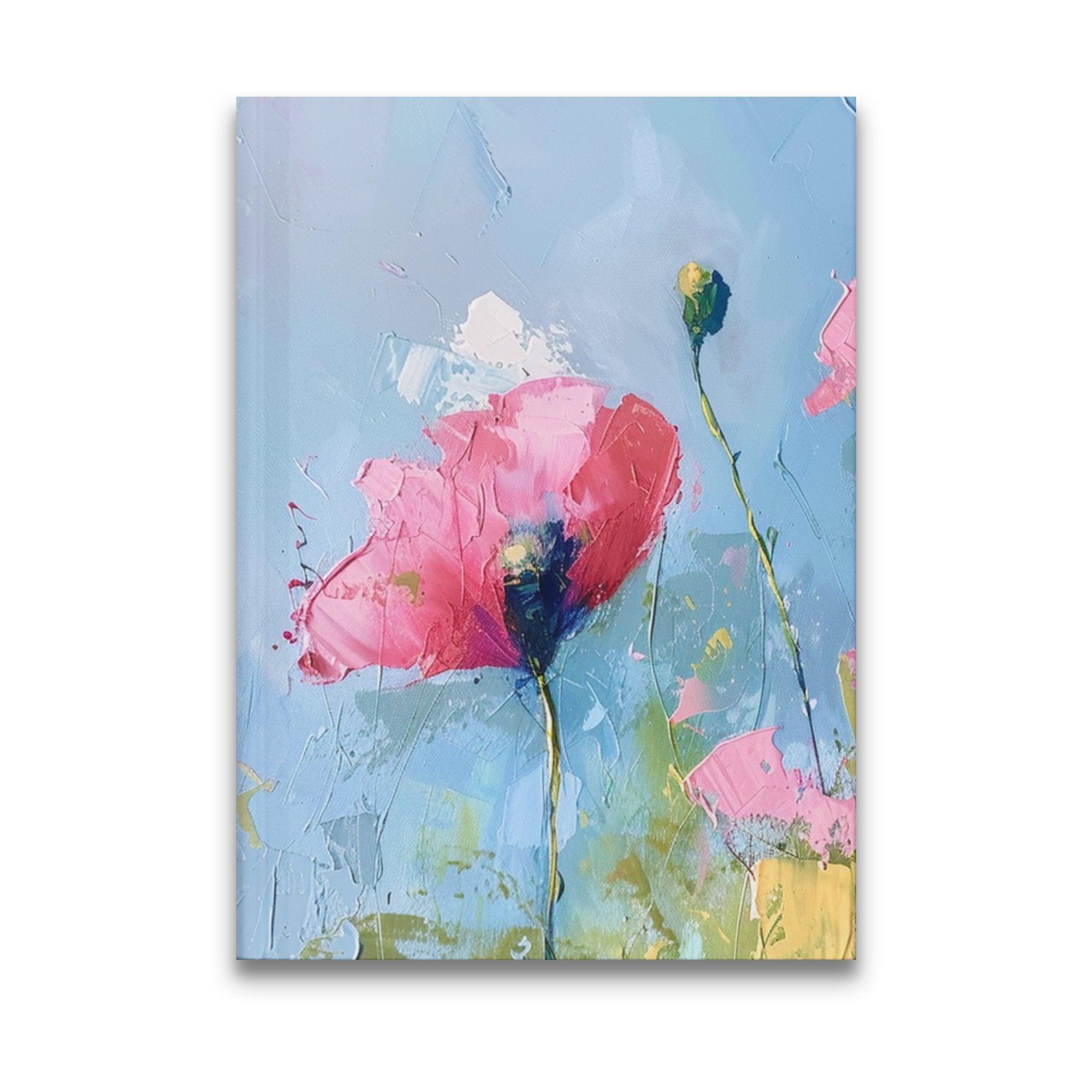 Artistic Floral Journal, Beautiful Flower Diary, Colorful Notebook with Abstract Art, College Ruled, Unique Gift, Hardcover Journal - Craig Michael Design