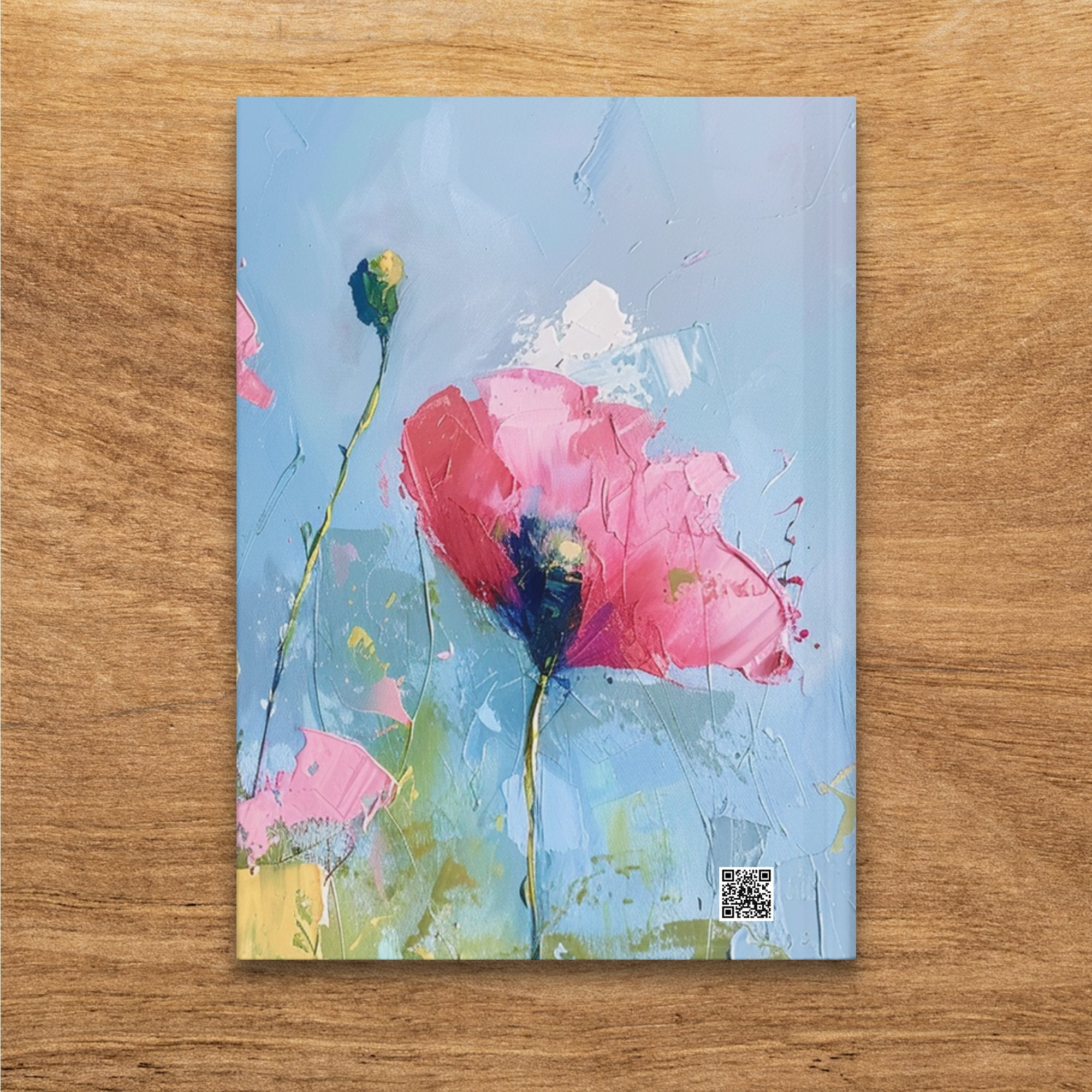 Artistic Floral Journal, Beautiful Flower Diary, Colorful Notebook with Abstract Art, College Ruled, Unique Gift, Hardcover Journal - Craig Michael Design