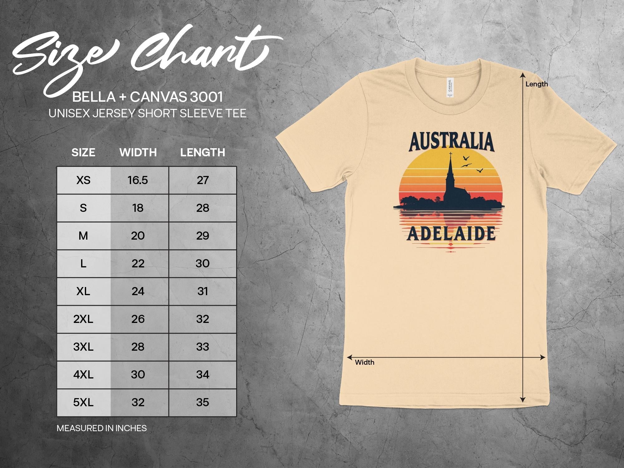 Australia Adelaide Sunset Graphic, Vintage Travel T-Shirt, Retro Australia Souvenir Tee, Adelaide Skyline Shirt, Australian Gifts - Craig Michael Design