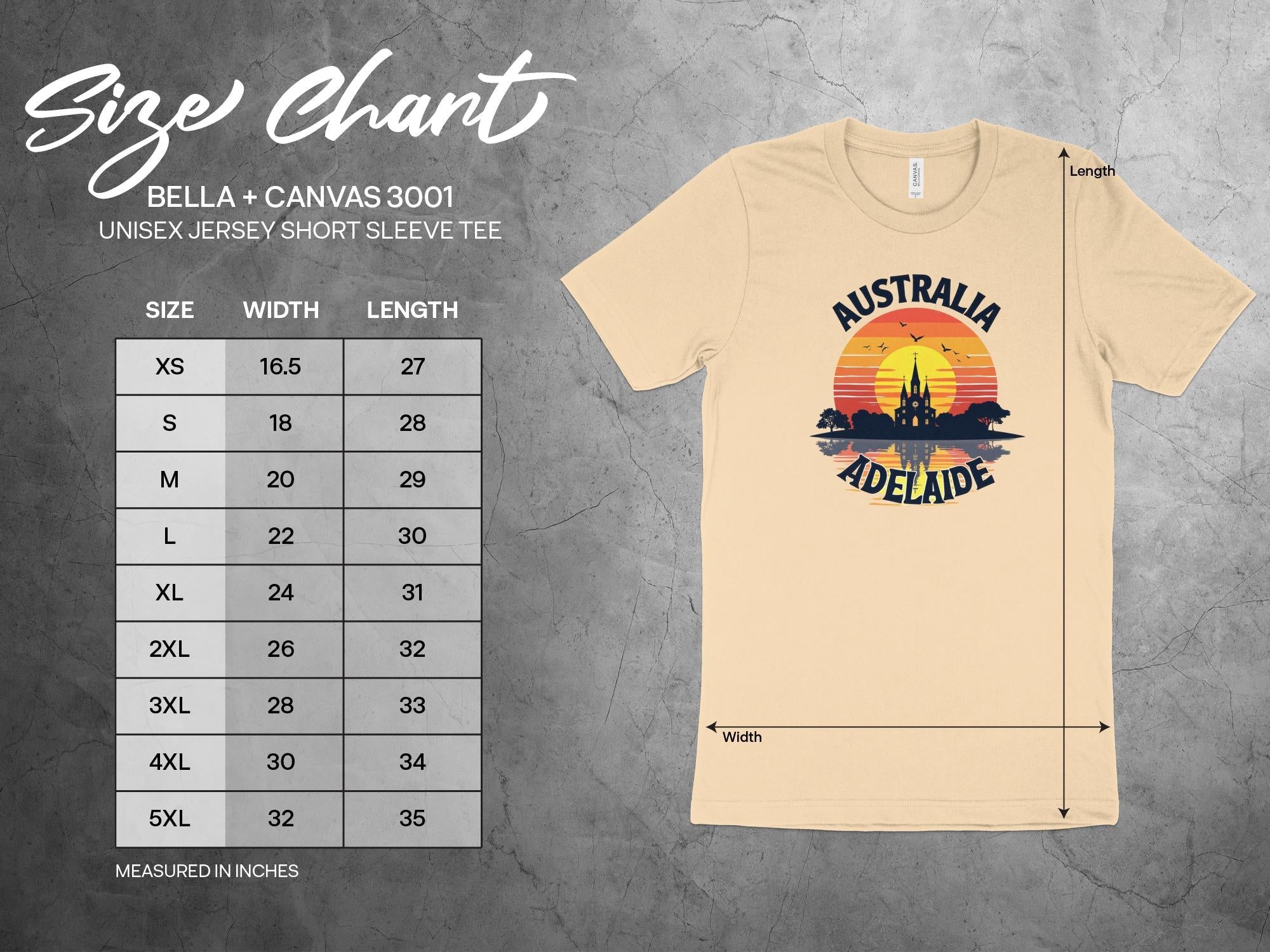 Australia Adelaide Sunset T-shirt, Vintage Australian Souvenir Shirt, Adelaide Skyline Graphic Tee, Unique Travel Gift - Craig Michael Design