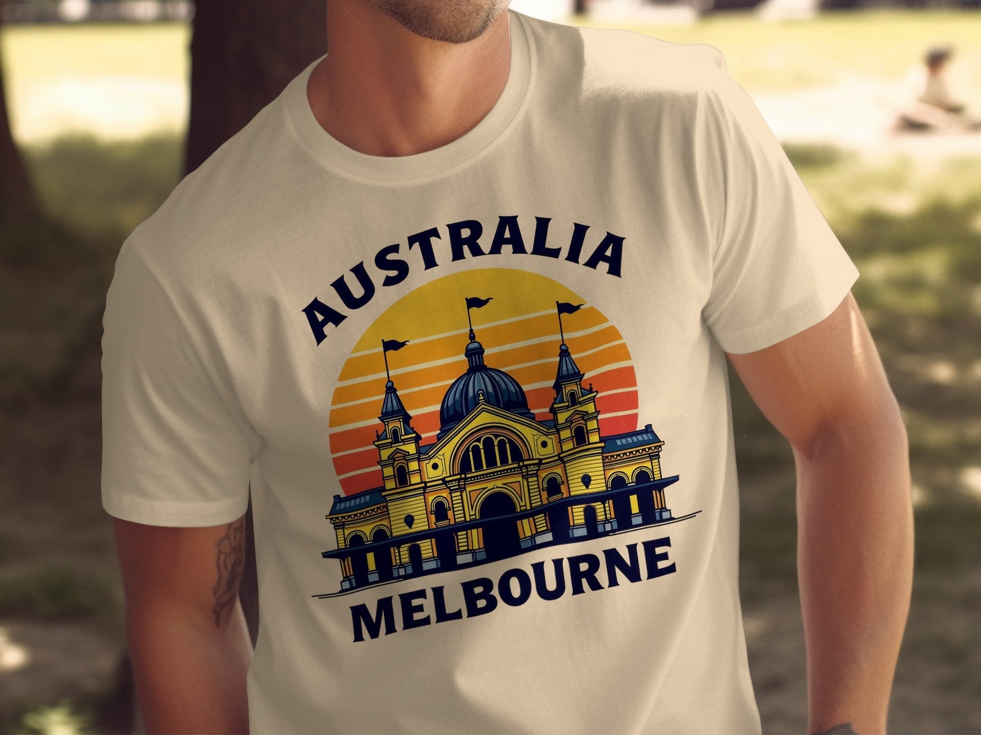 Australia Melbourne T-Shirt, Vintage Australia Graphic Tee, Melbourne Skyline Design, Retro Australia Souvenir Shirt - Craig Michael Design