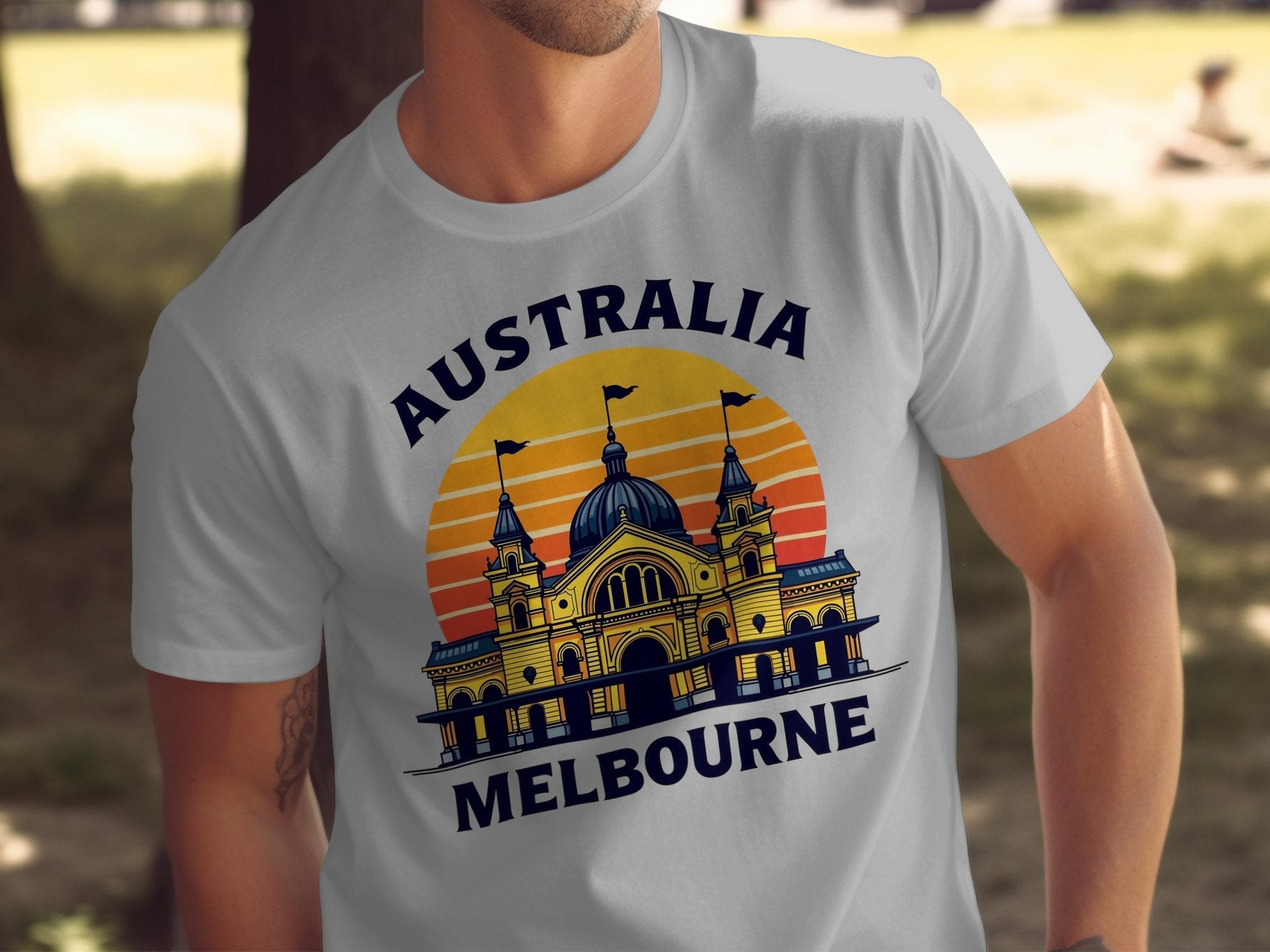 Australia Melbourne T-Shirt, Vintage Australia Graphic Tee, Melbourne Skyline Design, Retro Australia Souvenir Shirt - Craig Michael Design