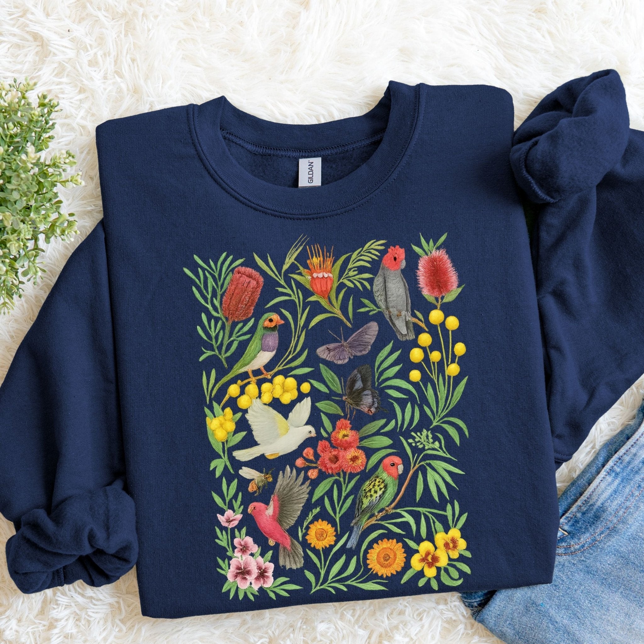 Australian Bird Sweatshirt – Native Flora & Fauna - Craig Michael Design