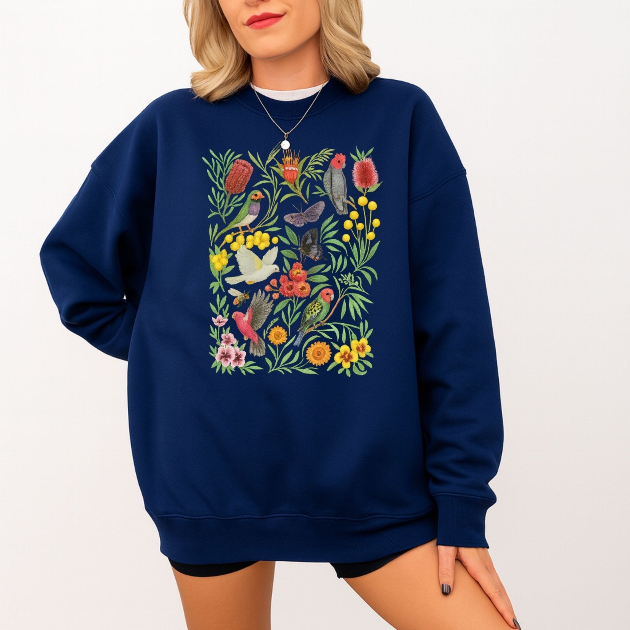 Australian Bird Sweatshirt – Native Flora & Fauna - Craig Michael Design