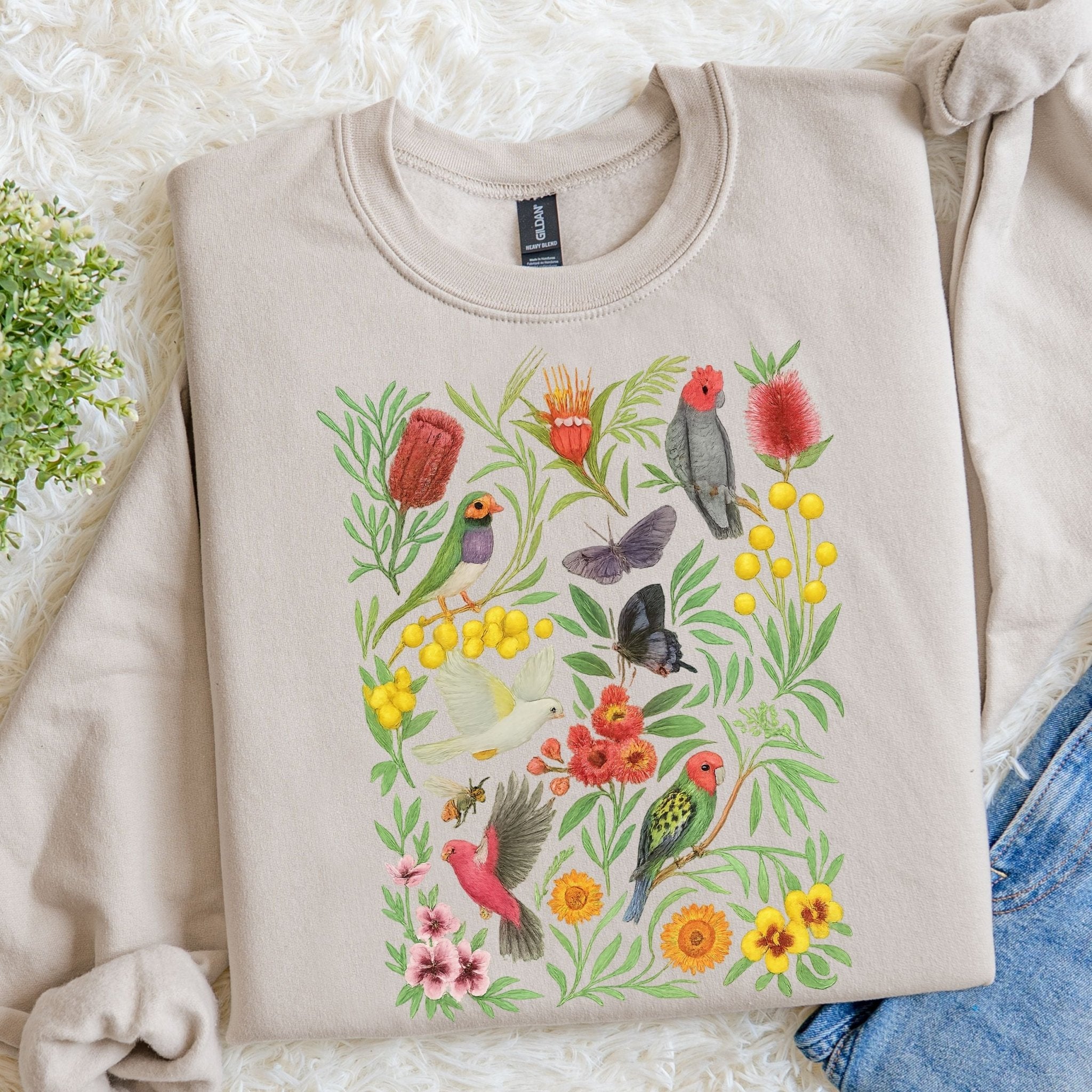 Australian Bird Sweatshirt – Native Flora & Fauna - Craig Michael Design
