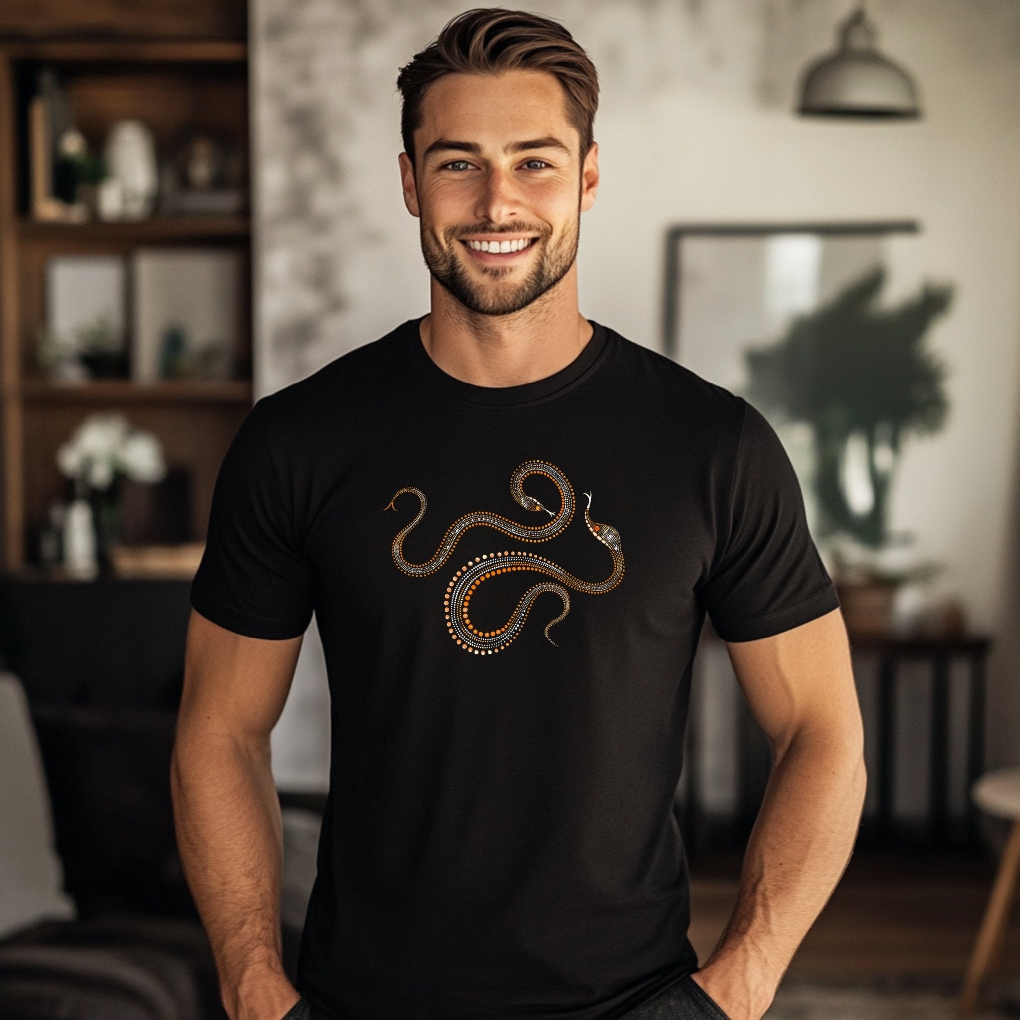 Australian Unique Snake Design T-Shirt for Nature and Animal Lovers - Craig Michael Design