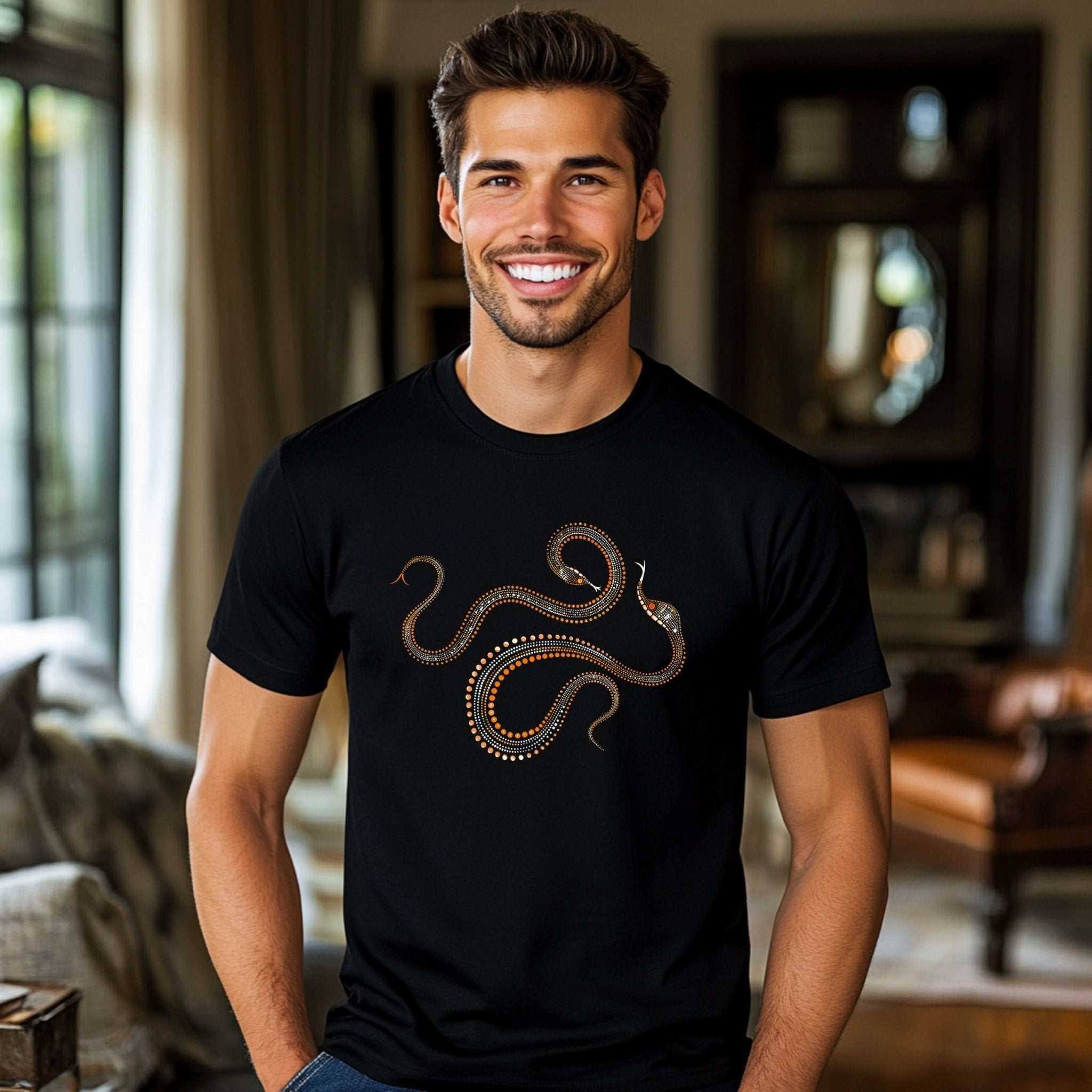 Australian Unique Snake Design T-Shirt for Nature and Animal Lovers - Craig Michael Design