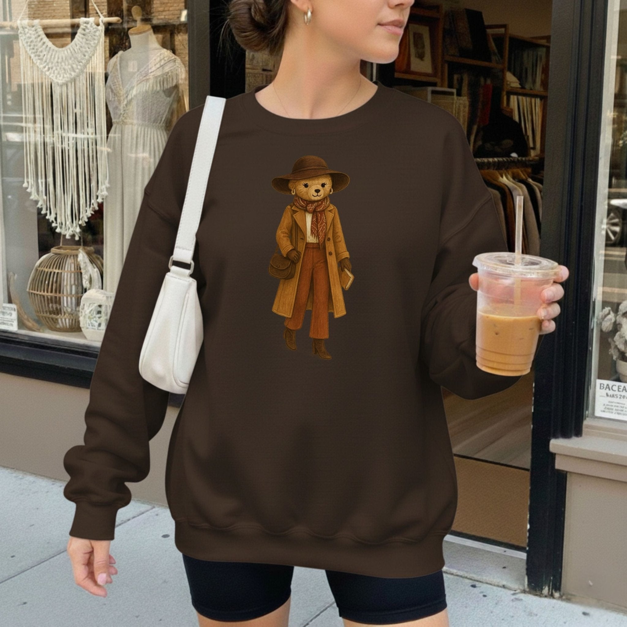 Autumn Fashion Bear Sweatshirt - Craig Michael Design