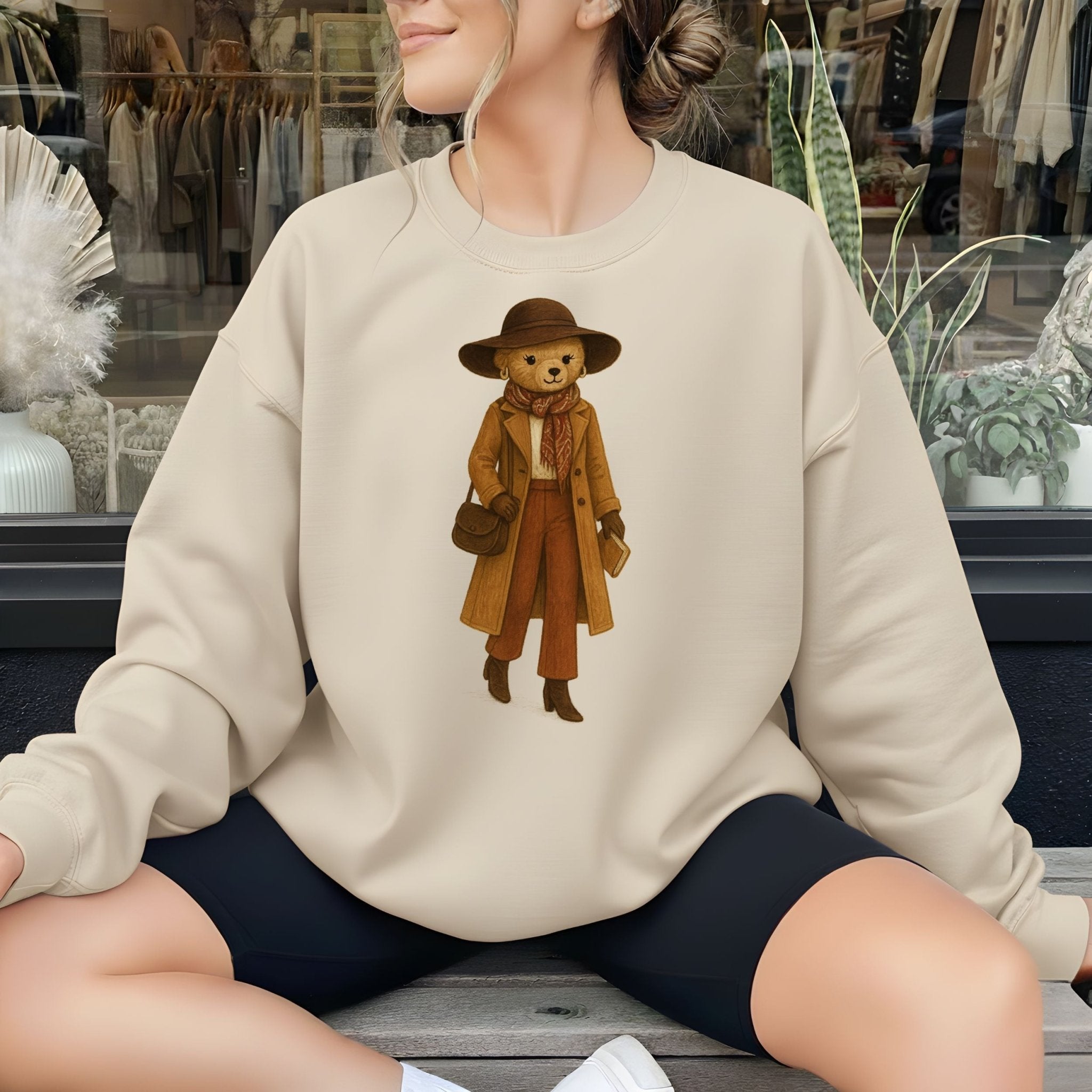 Autumn Fashion Bear Sweatshirt - Craig Michael Design