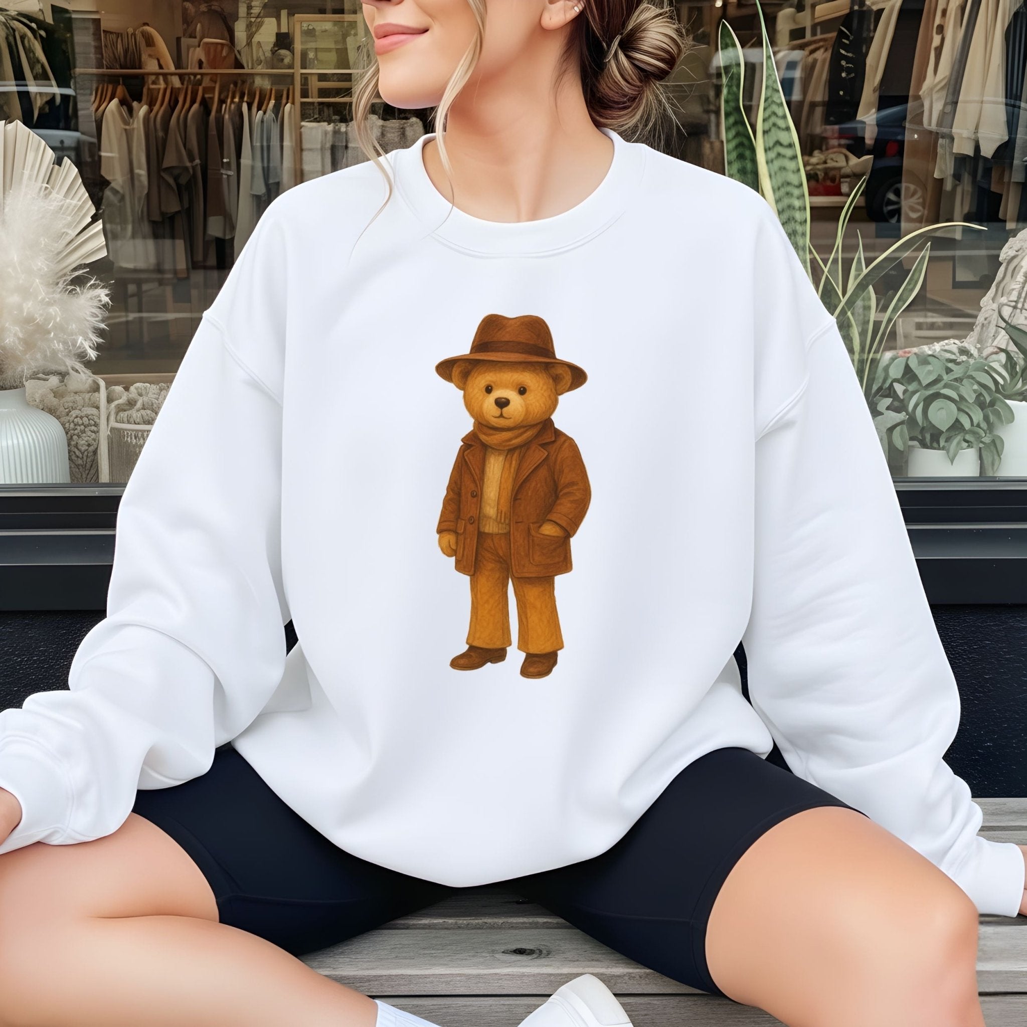 Autumn Gentleman Bear Sweatshir - Craig Michael Design