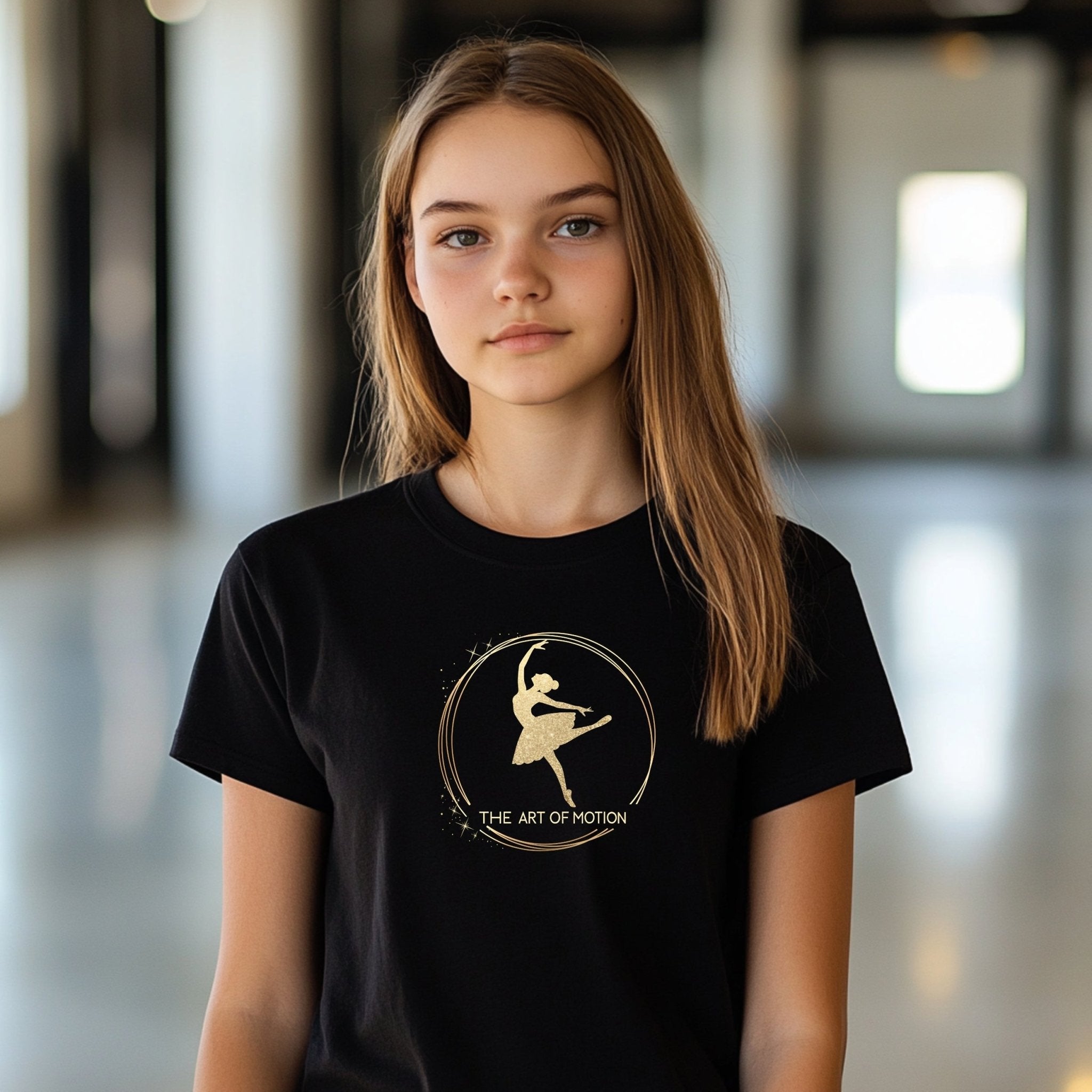 Ballet Dancer Silhouette Art Youth T-Shirt, Dance Lover Gift for Kids, Artistic Dance Tee for Children, Comfortable Tee Shirt - Craig Michael Design