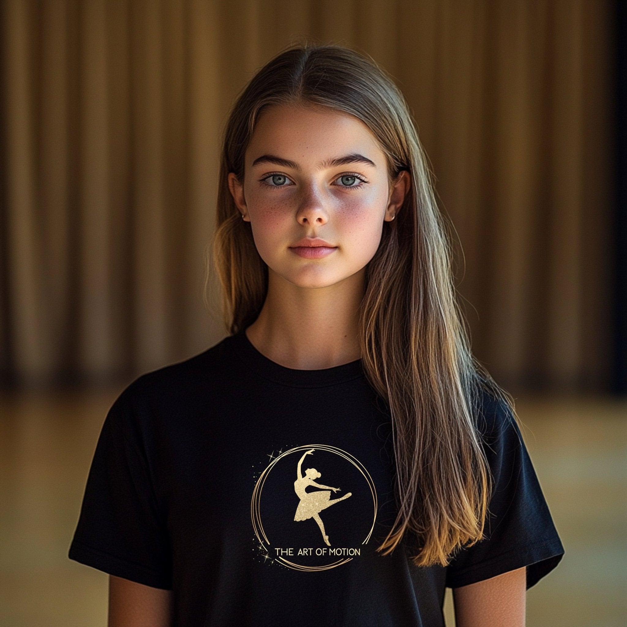 Ballet Dancer Silhouette Art Youth T-Shirt, Dance Lover Gift for Kids, Artistic Dance Tee for Children, Comfortable Tee Shirt - Craig Michael Design