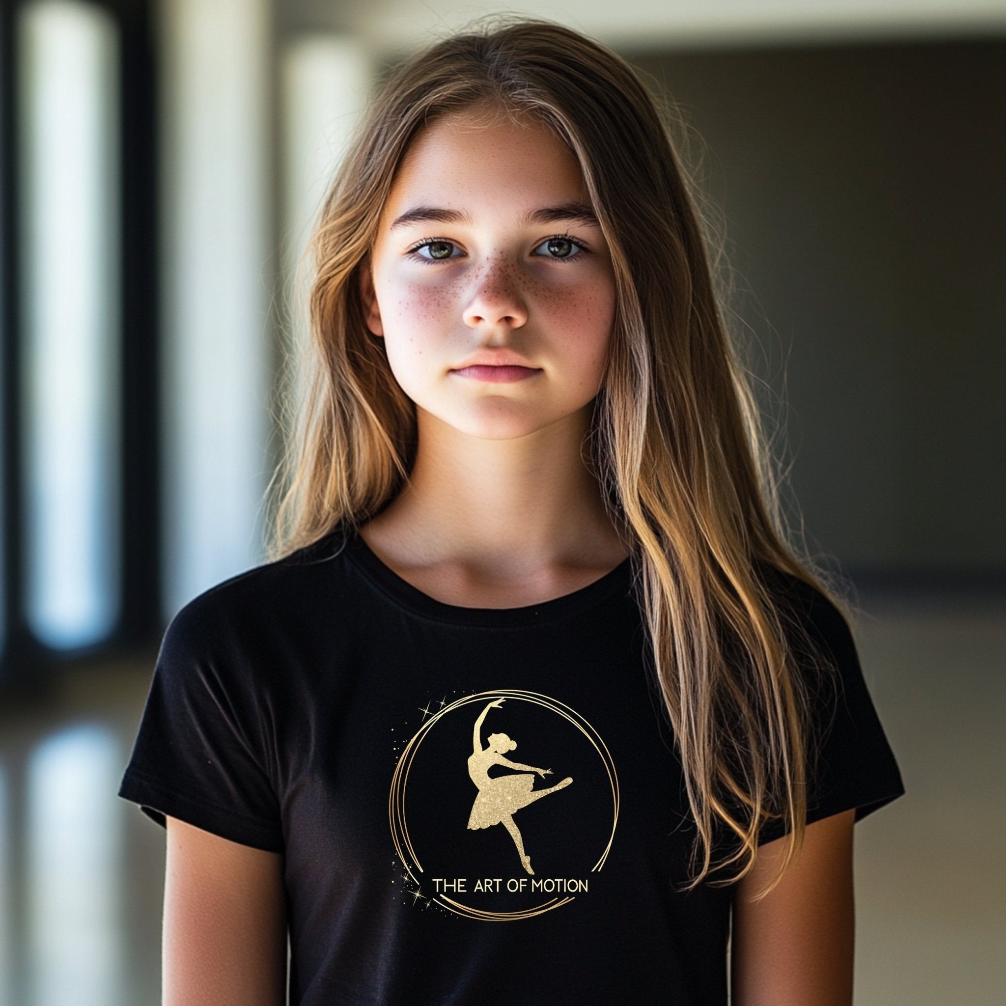 Ballet Dancer Silhouette Art Youth T-Shirt, Dance Lover Gift for Kids, Artistic Dance Tee for Children, Comfortable Tee Shirt - Craig Michael Design