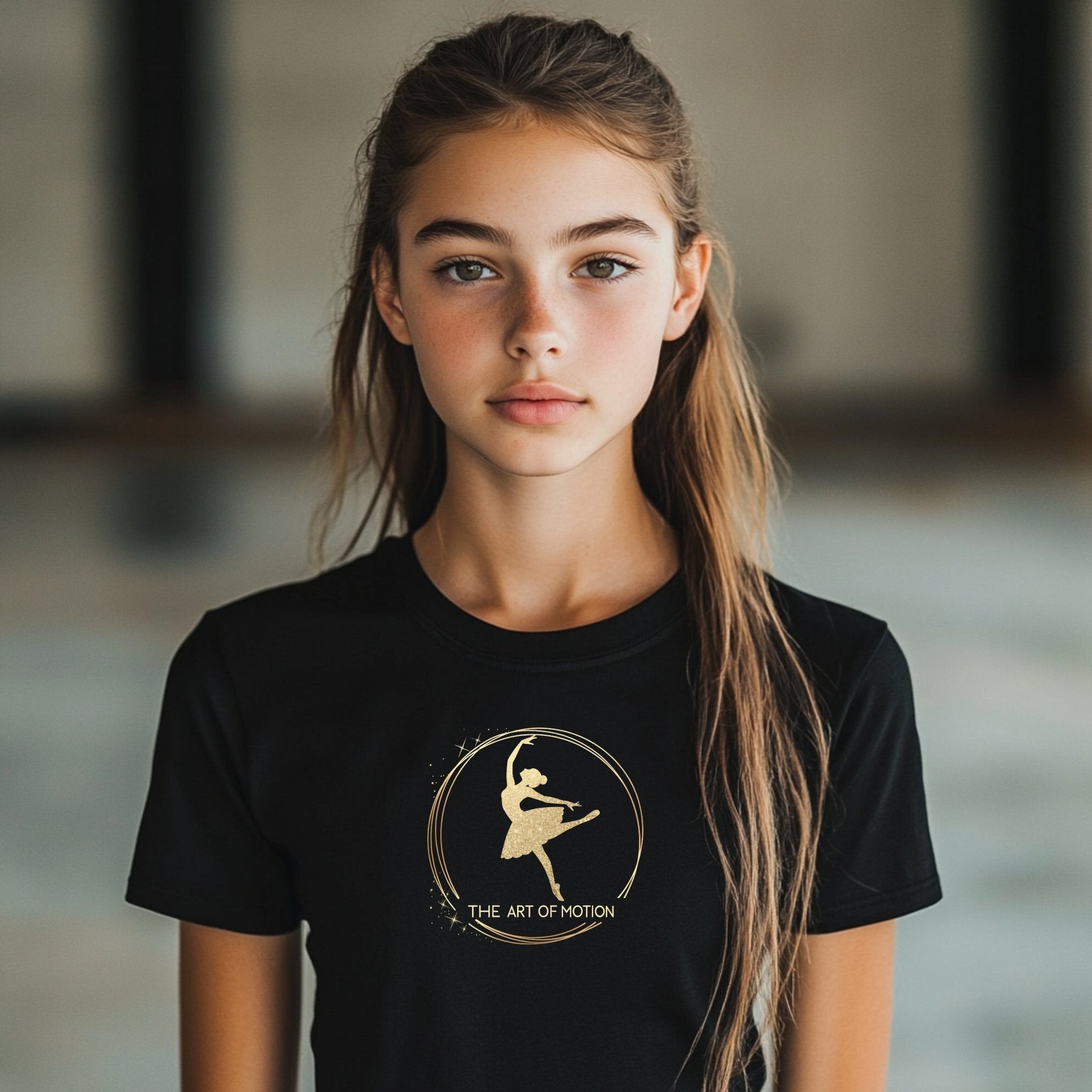 Ballet Dancer Silhouette Art Youth T-Shirt, Dance Lover Gift for Kids, Artistic Dance Tee for Children, Comfortable Tee Shirt - Craig Michael Design