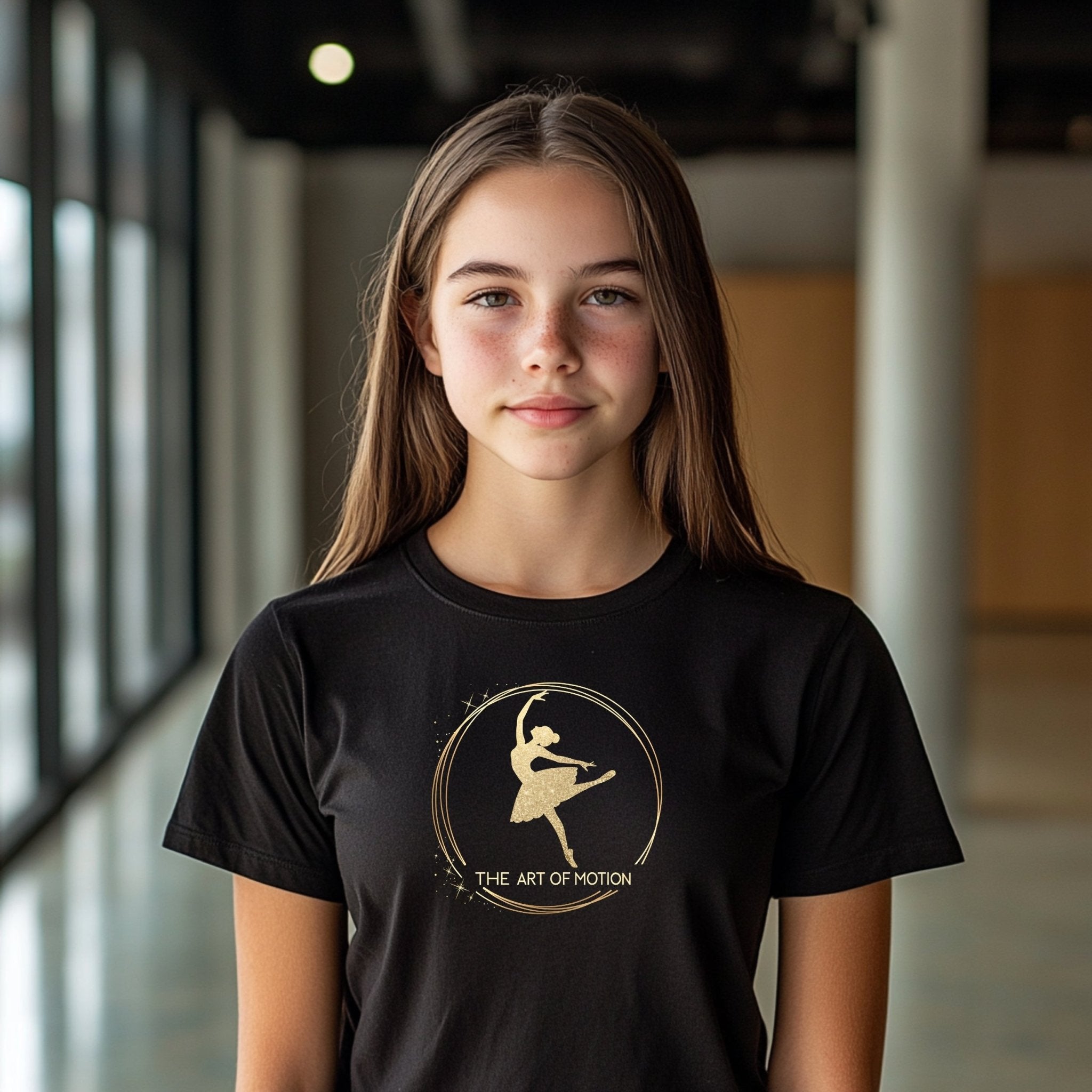 Ballet Dancer Silhouette Art Youth T-Shirt, Dance Lover Gift for Kids, Artistic Dance Tee for Children, Comfortable Tee Shirt - Craig Michael Design