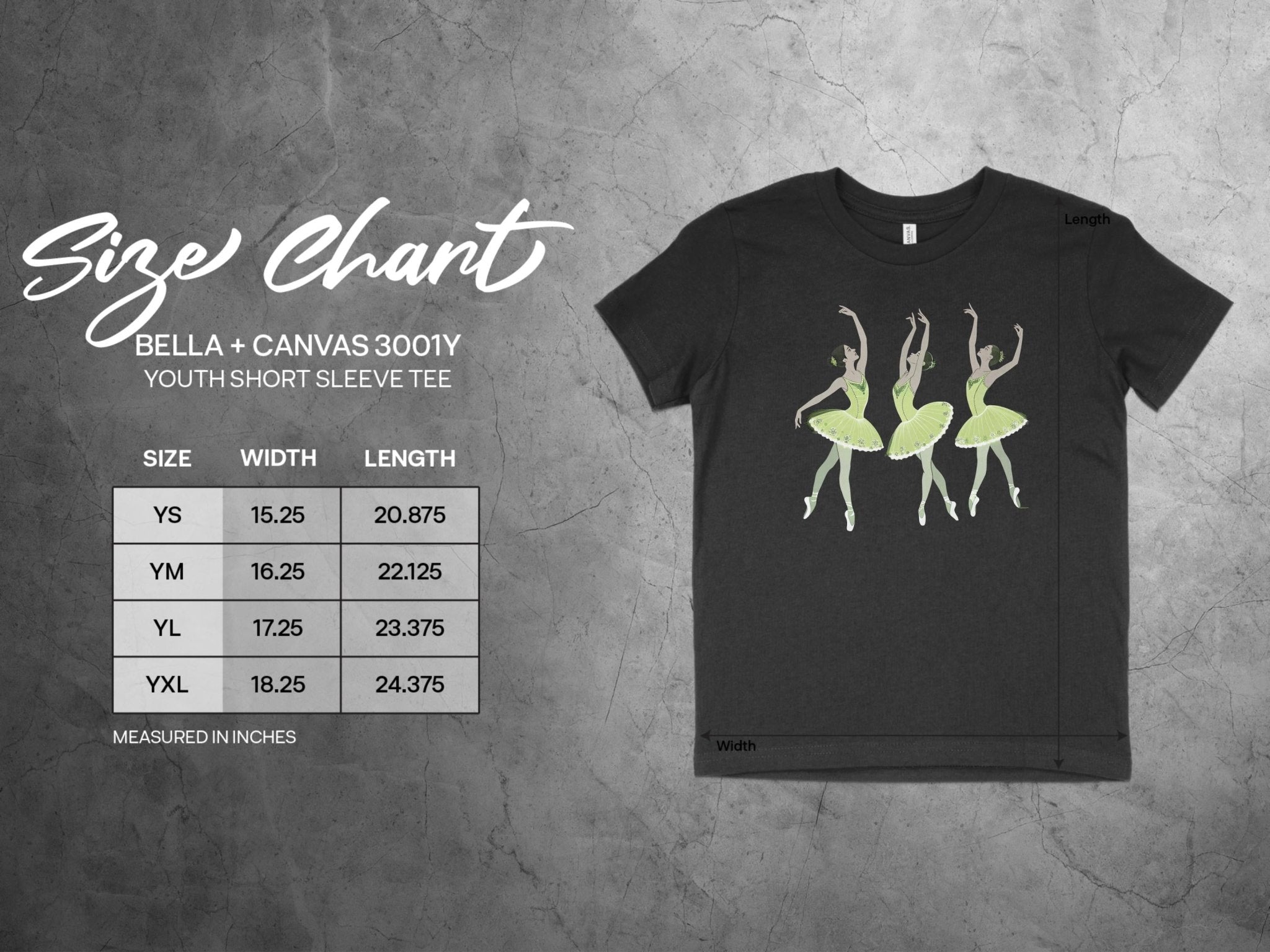 Ballet Dancers Lime Cream Costume Youth T-Shirt, Dance Recital Shirt for Girls, Ballerina Graphic Tee, Ballet Themed Shirt for Kids - Craig Michael Design