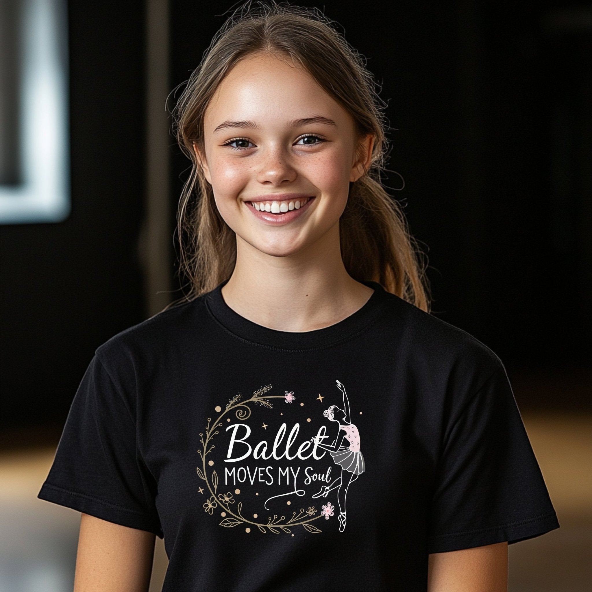 Ballet Moves My Soul T-Shirt, Ballet Lover Gift, Dance Enthusiast Shirt, Cute Dancing Tee, Fun Ballet Graphic Top, Youth Ballet Shirt - Craig Michael Design