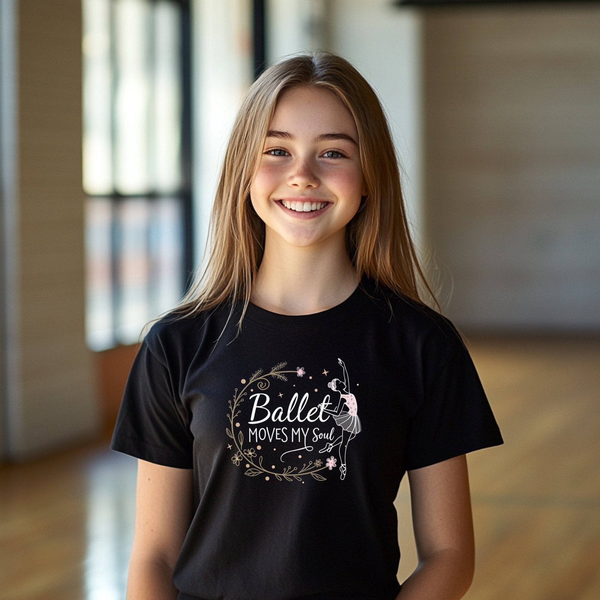 Ballet Moves My Soul T-Shirt, Ballet Lover Gift, Dance Enthusiast Shirt, Cute Dancing Tee, Fun Ballet Graphic Top, Youth Ballet Shirt - Craig Michael Design