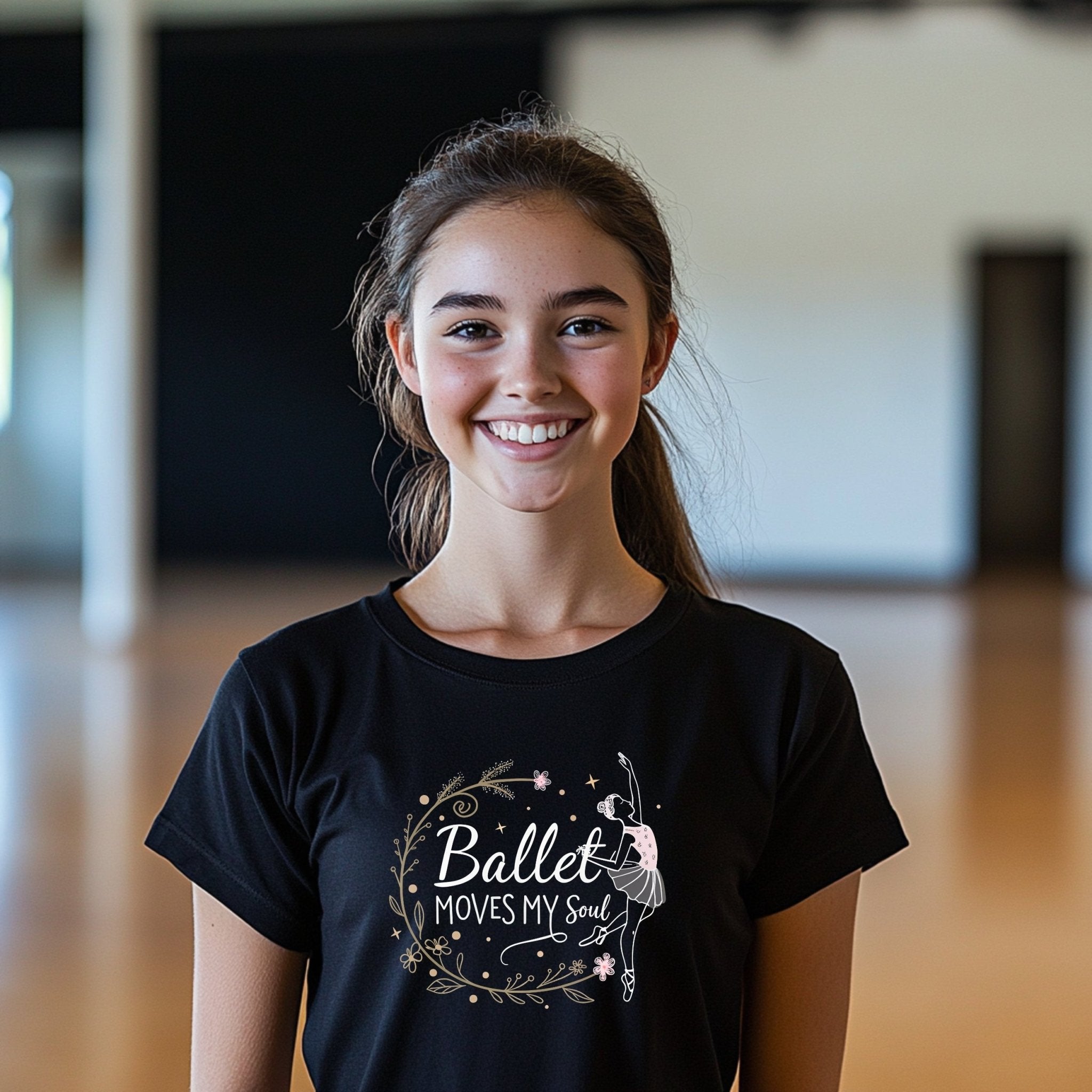 Ballet Moves My Soul T-Shirt, Ballet Lover Gift, Dance Enthusiast Shirt, Cute Dancing Tee, Fun Ballet Graphic Top, Youth Ballet Shirt - Craig Michael Design