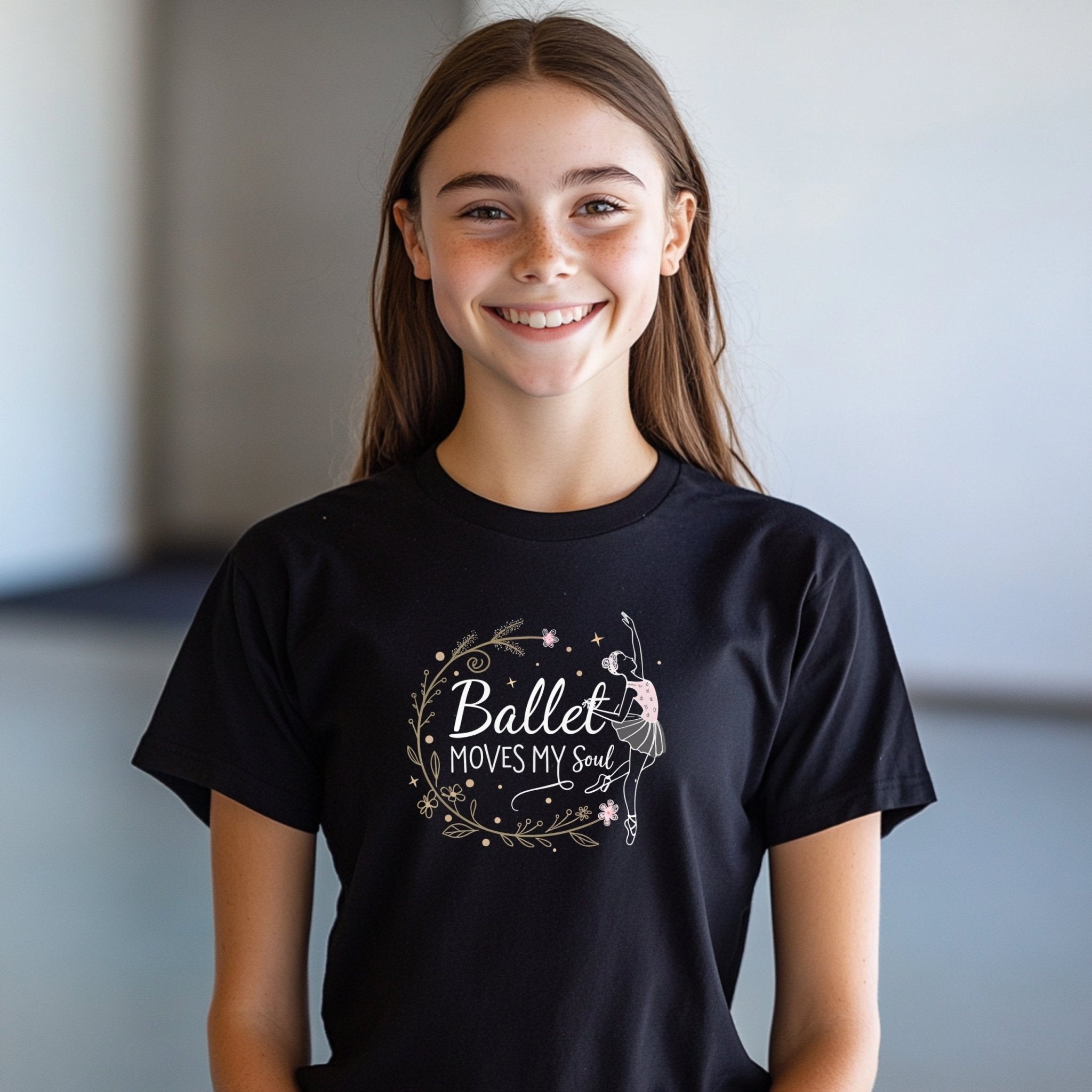 Ballet Moves My Soul T-Shirt, Ballet Lover Gift, Dance Enthusiast Shirt, Cute Dancing Tee, Fun Ballet Graphic Top, Youth Ballet Shirt - Craig Michael Design