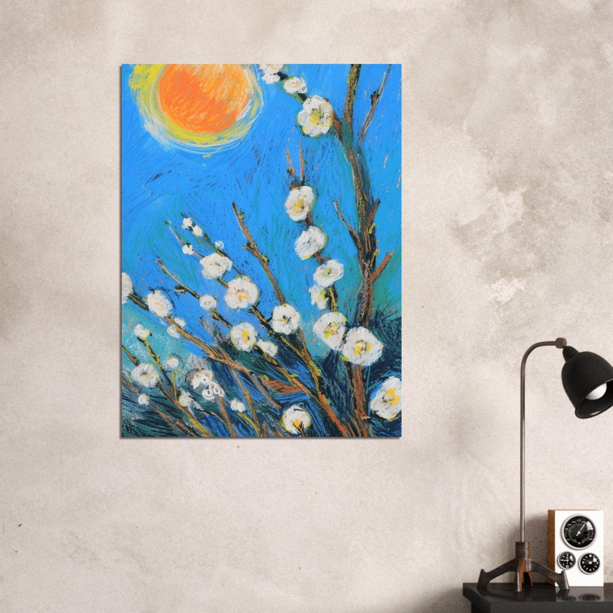 Blossoming Serenity, Colourful Wall Art, Modern Art, Floral Painting, Still Life Flowers - Craig Michael Design