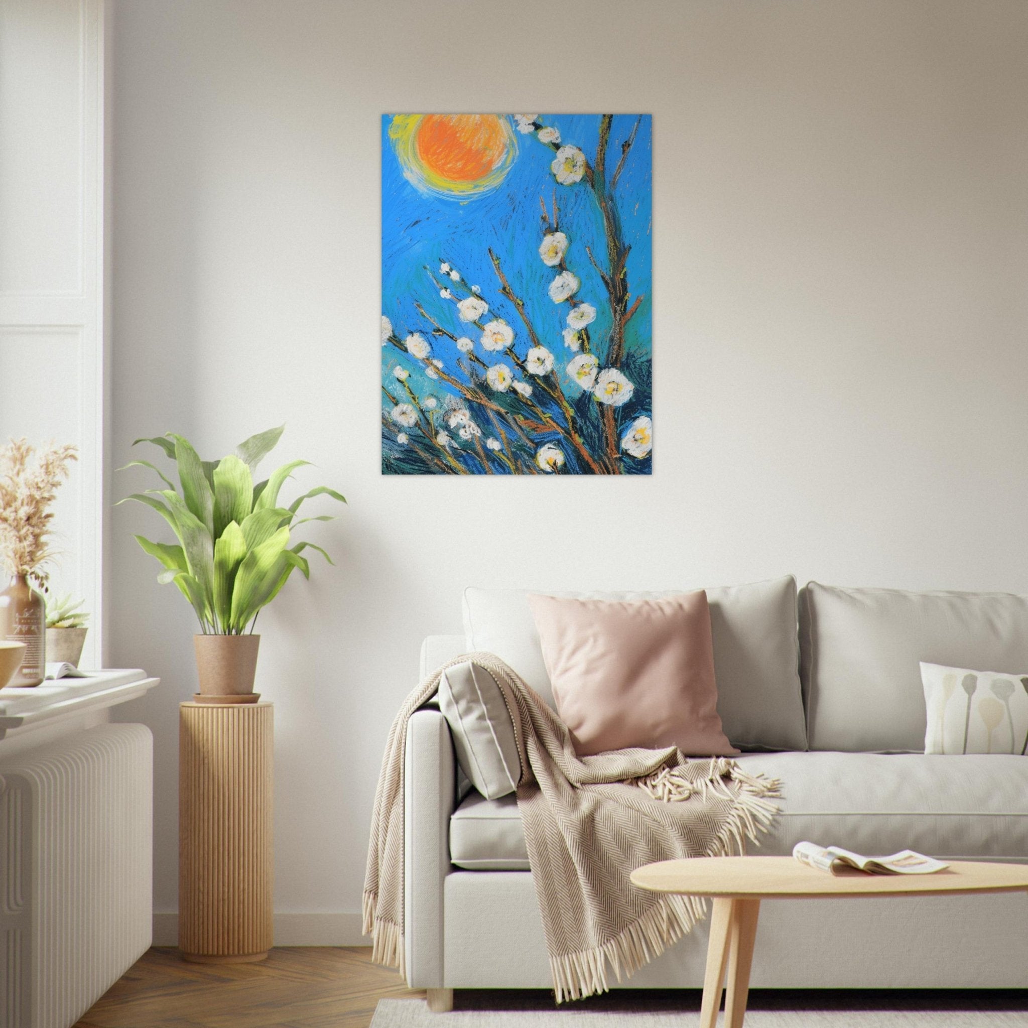 Blossoming Serenity, Colourful Wall Art, Modern Art, Floral Painting, Still Life Flowers - Craig Michael Design