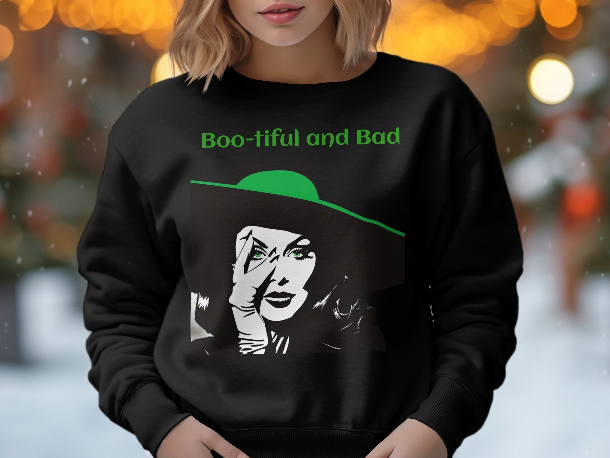 Boo - tiful and Bad Long Sleeve Shirt, Perfect Halloween Gift for Fashion Lovers, Spooky Apparel - Craig Michael Design