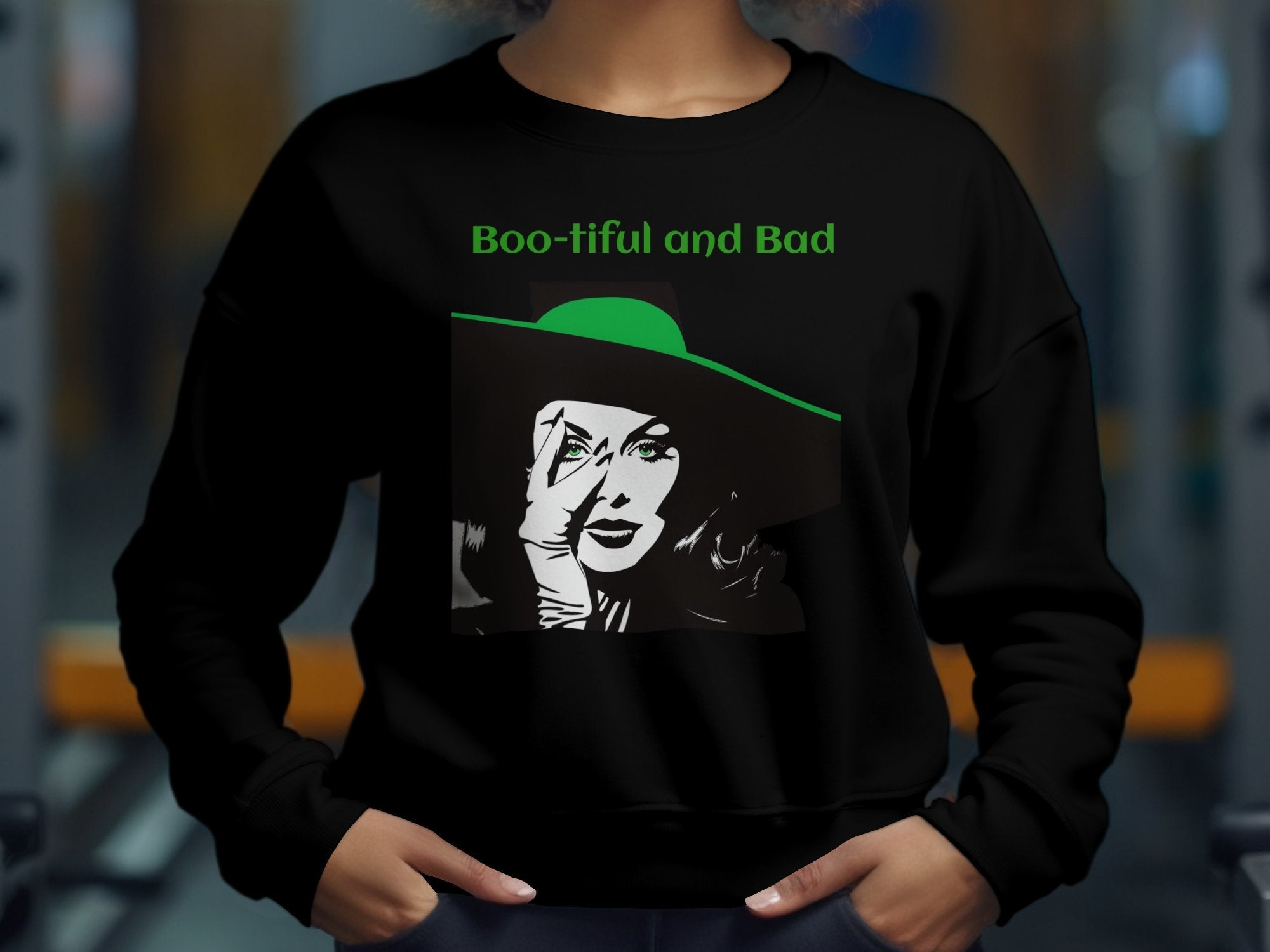 Boo - tiful and Bad Long Sleeve Shirt, Perfect Halloween Gift for Fashion Lovers, Spooky Apparel - Craig Michael Design