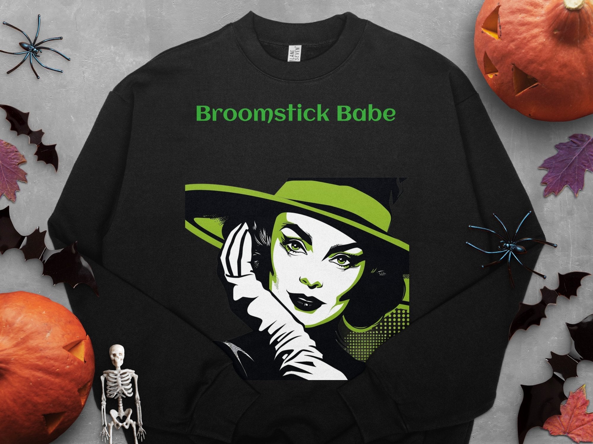 Broomstick Babe Long Sleeve Shirt for Halloween, Perfect Gift for Witch Lovers - Craig Michael Design