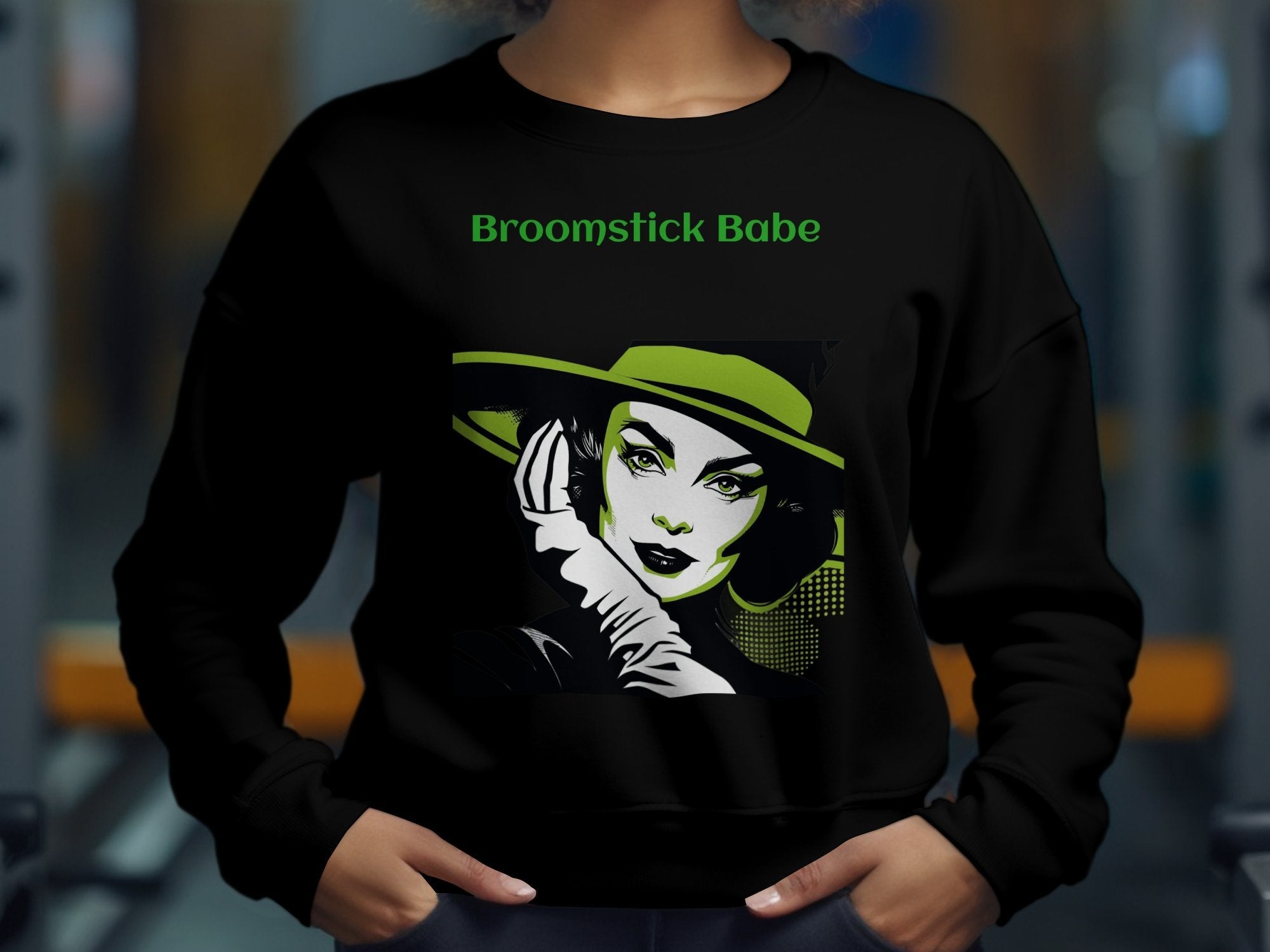 Broomstick Babe Long Sleeve Shirt for Halloween, Perfect Gift for Witch Lovers - Craig Michael Design