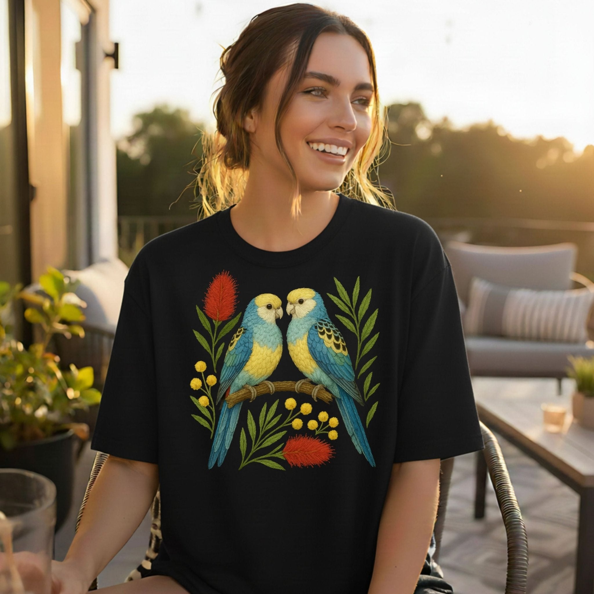 Budgerigar T-Shirt – Australian Native Bird Collection - Craig Michael Design