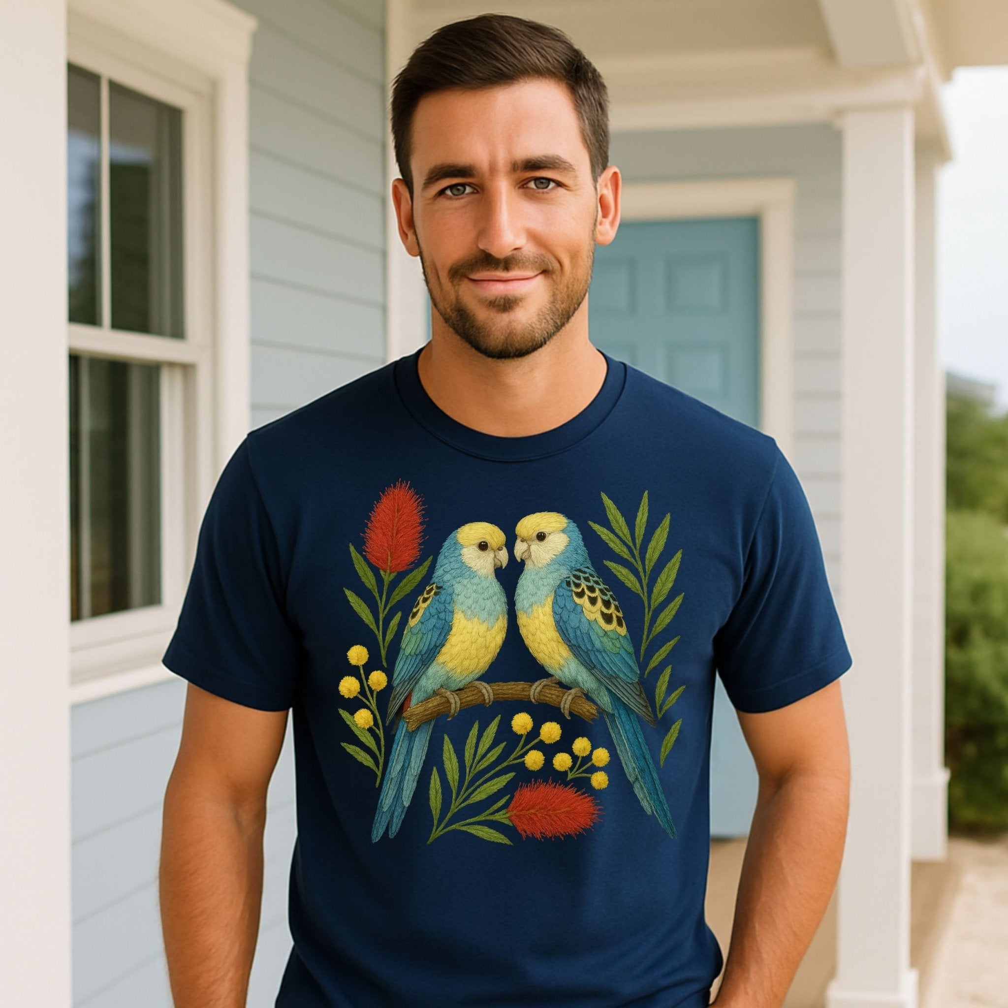 Budgerigar T-Shirt – Australian Native Bird Collection - Craig Michael Design