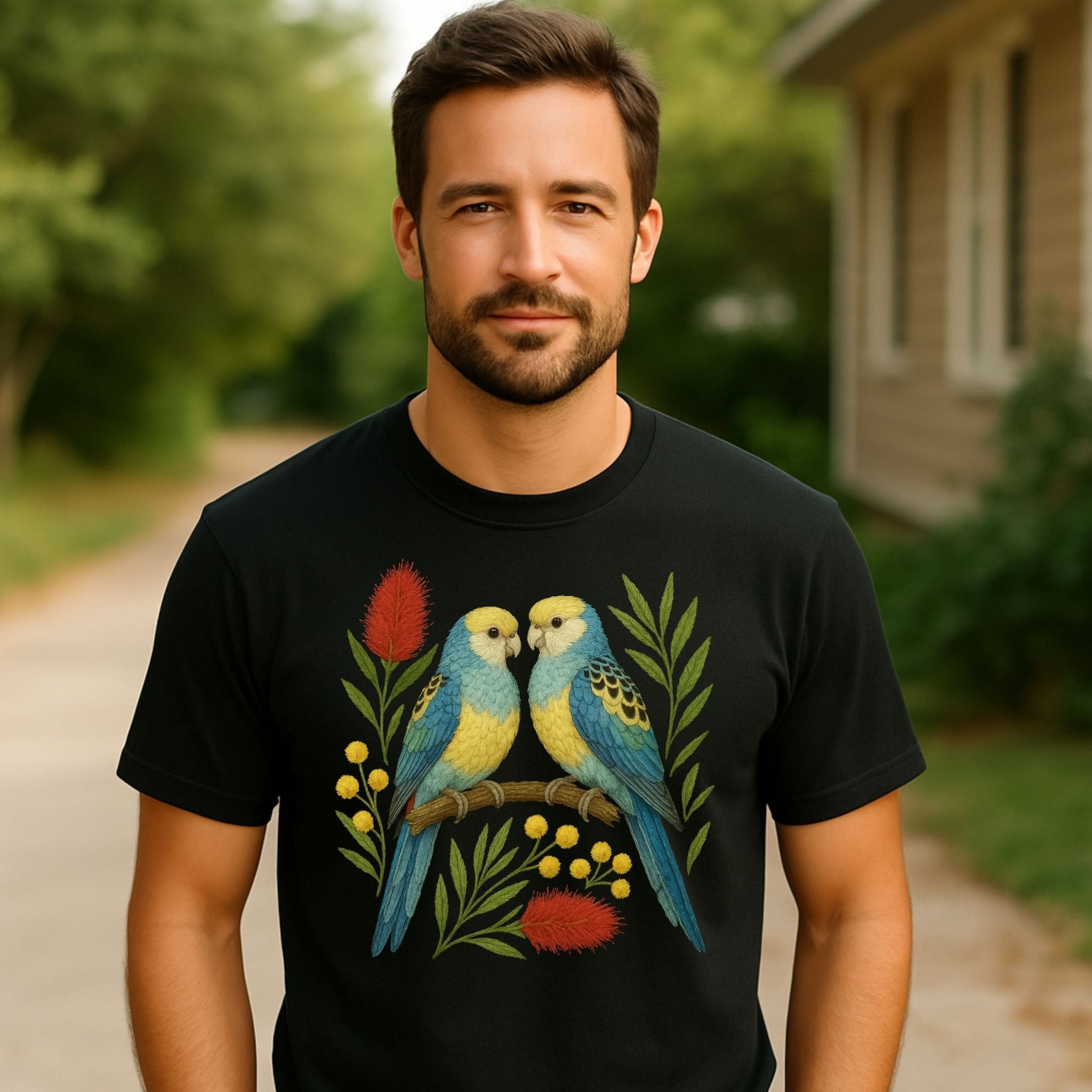 Budgerigar T-Shirt – Australian Native Bird Collection - Craig Michael Design