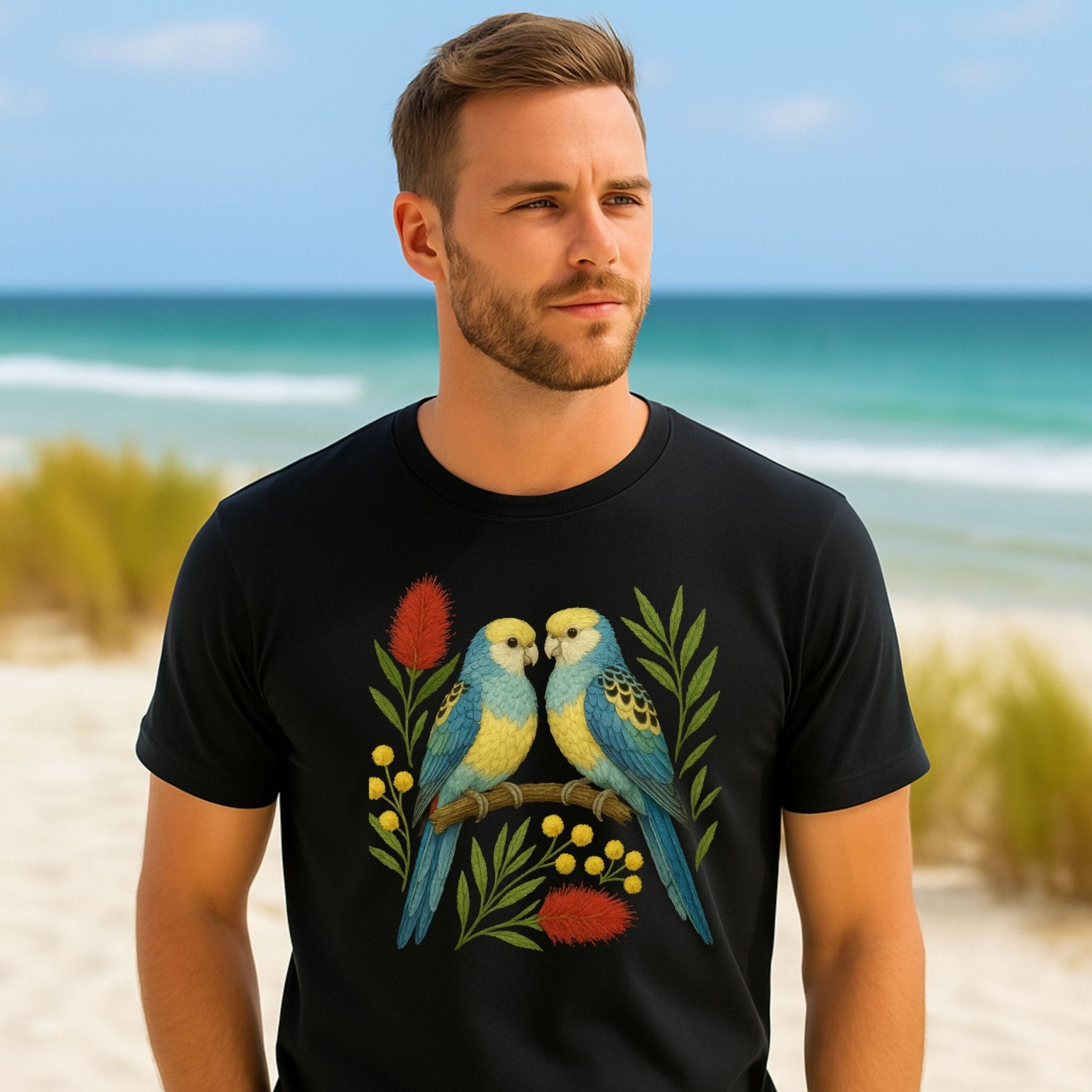 Budgerigar T-Shirt – Australian Native Bird Collection - Craig Michael Design