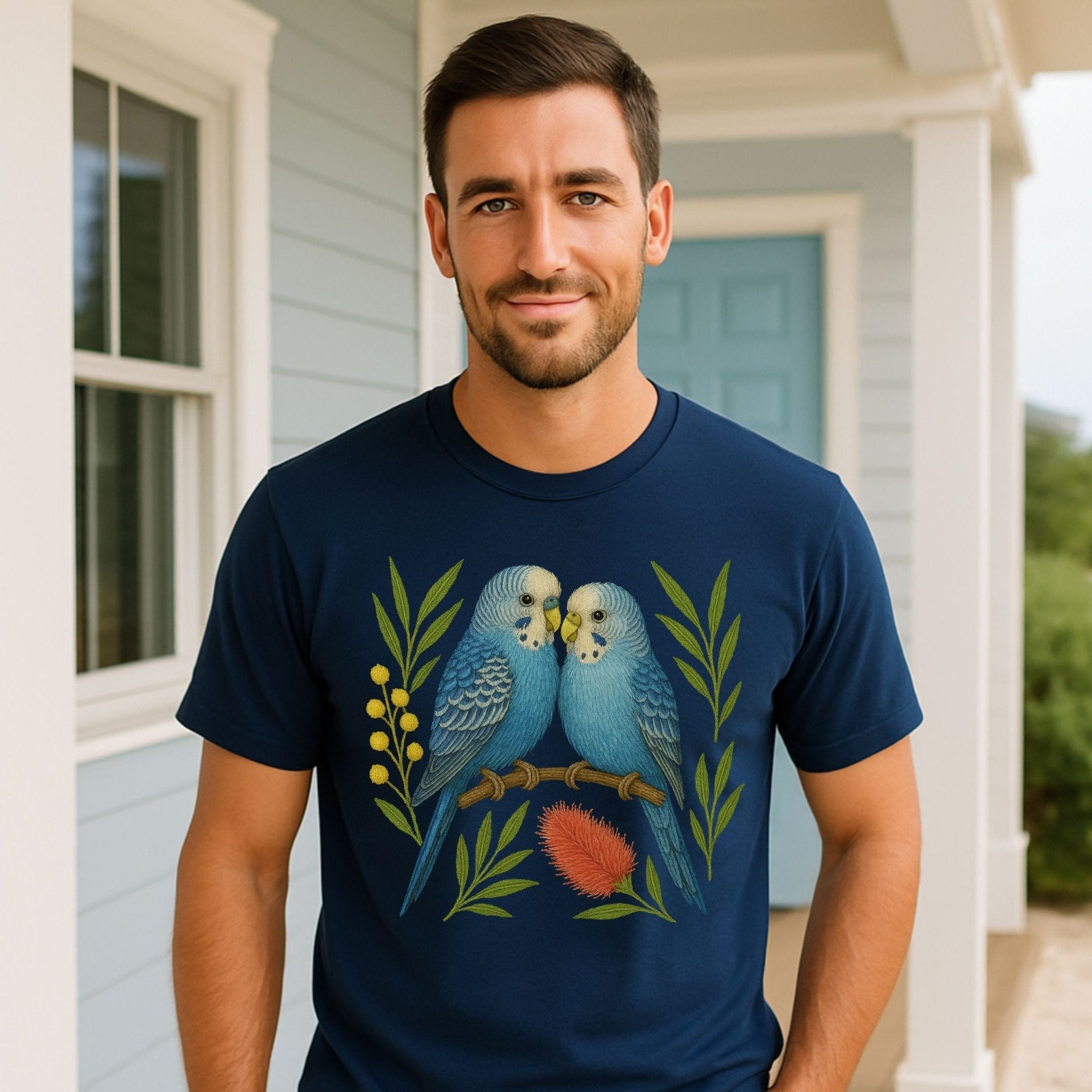 Budgerigar T-Shirt – Australian Native Bird Collection - Craig Michael Design