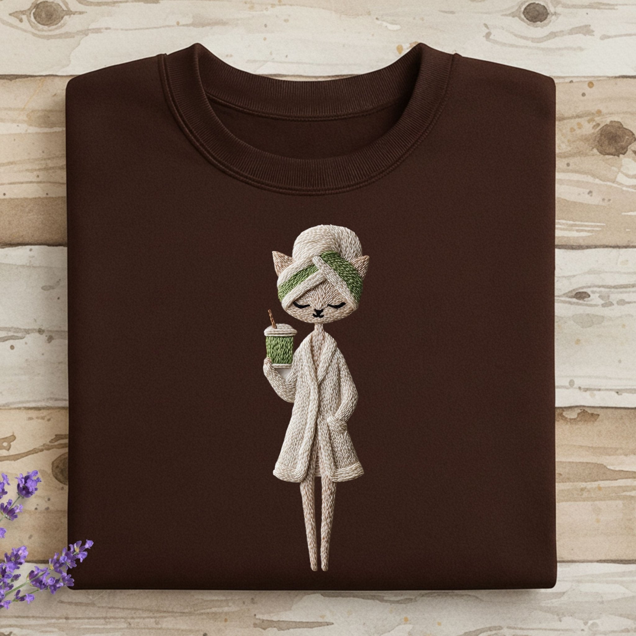 Cat T-Shirt, Spa Day Kitten Shirt, Relaxing Feline Tee, Funny Animal Lover Gift, Cute Pet Graphic Top, Kitty Design, Spa Cat T-Shirt - Craig Michael Design