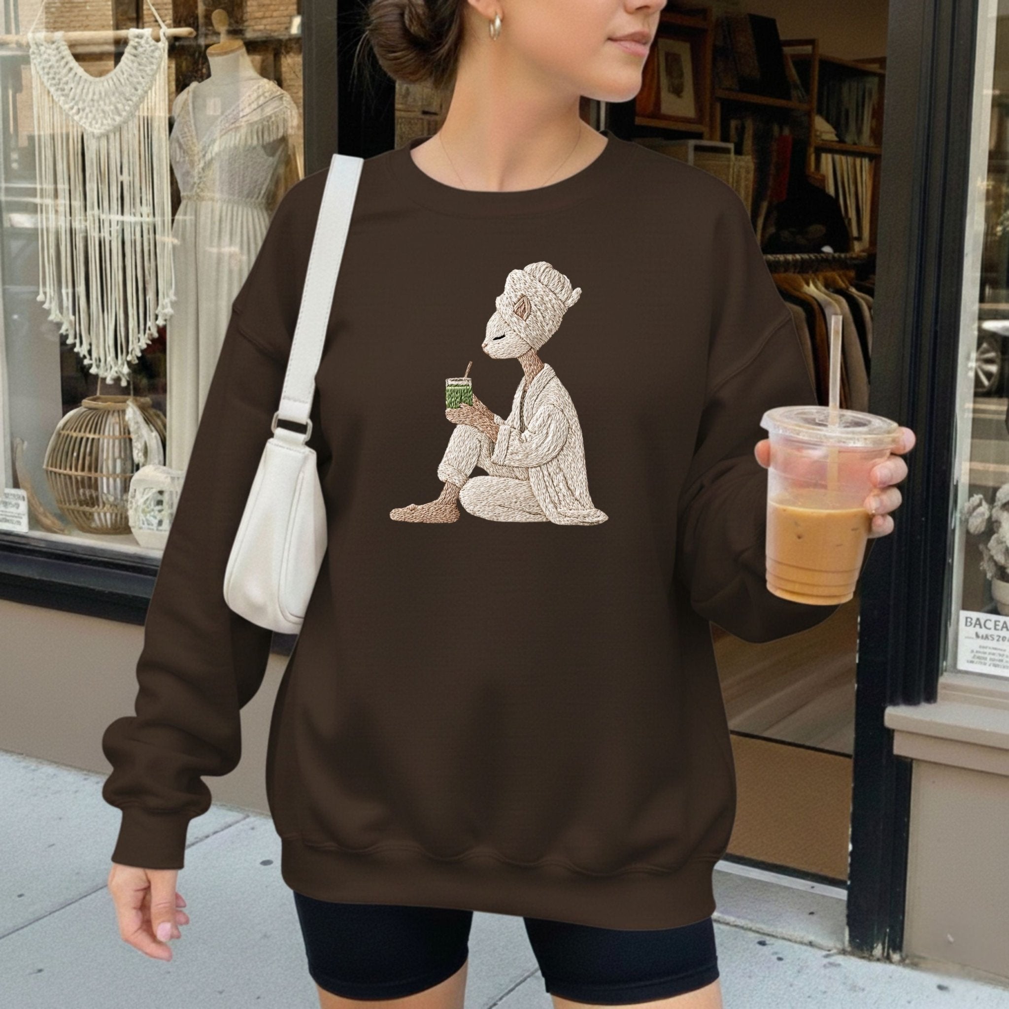 Cat T-Shirt, Spa Day T-Shirt, Relaxing Cat, Funny Cat, Animal Lover T-Shirt, Cute T-Shirt, Zen Cat, Cat with Drink, Unique Gift T-Shirt - Craig Michael Design