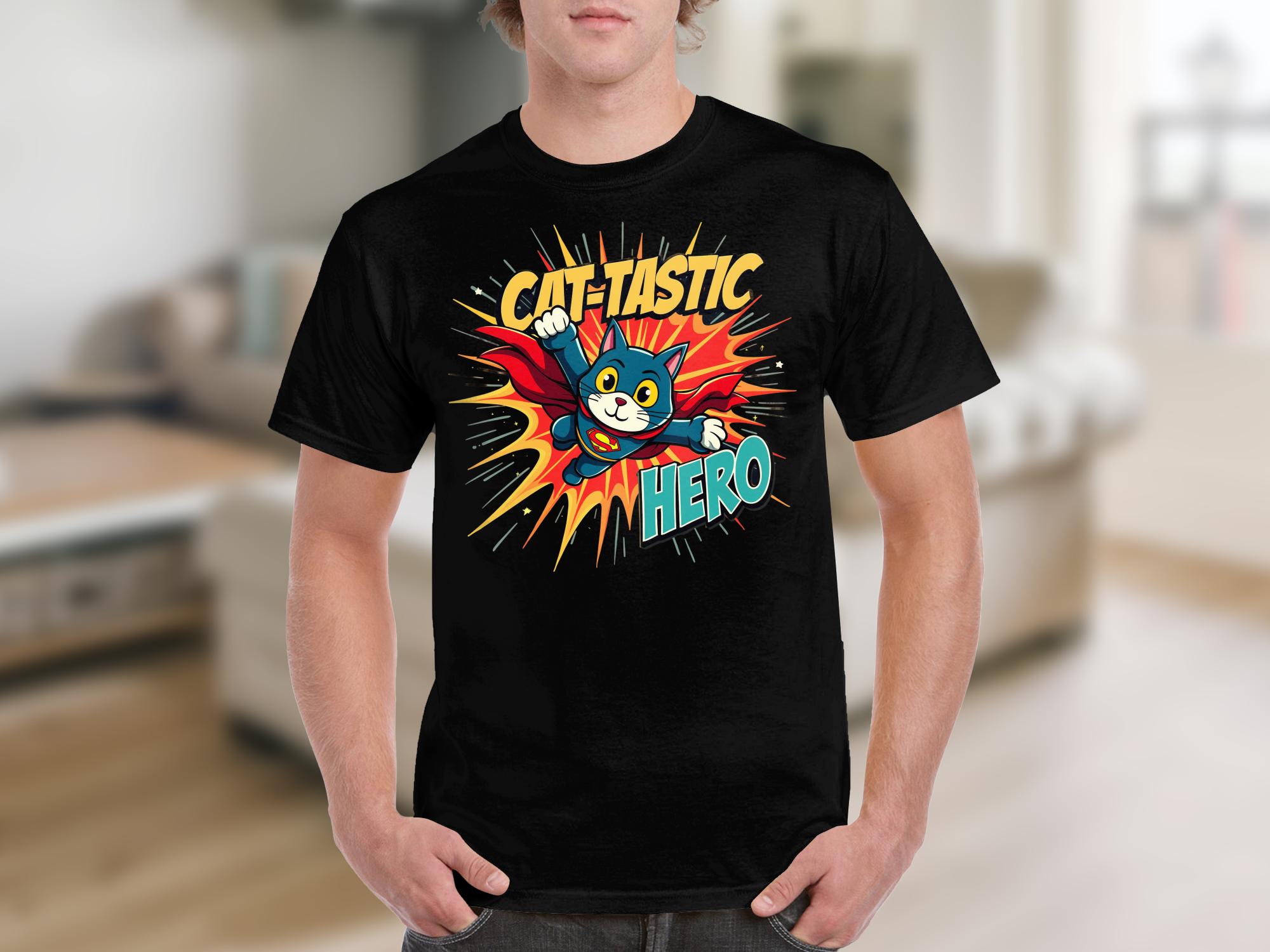 Cat - tastic Hero T-Shirt, Cute Superhero Cat Shirt, Funny Cat Lover Tee, Gift for Cat Owners, Cat Fan Apparel - Craig Michael Design