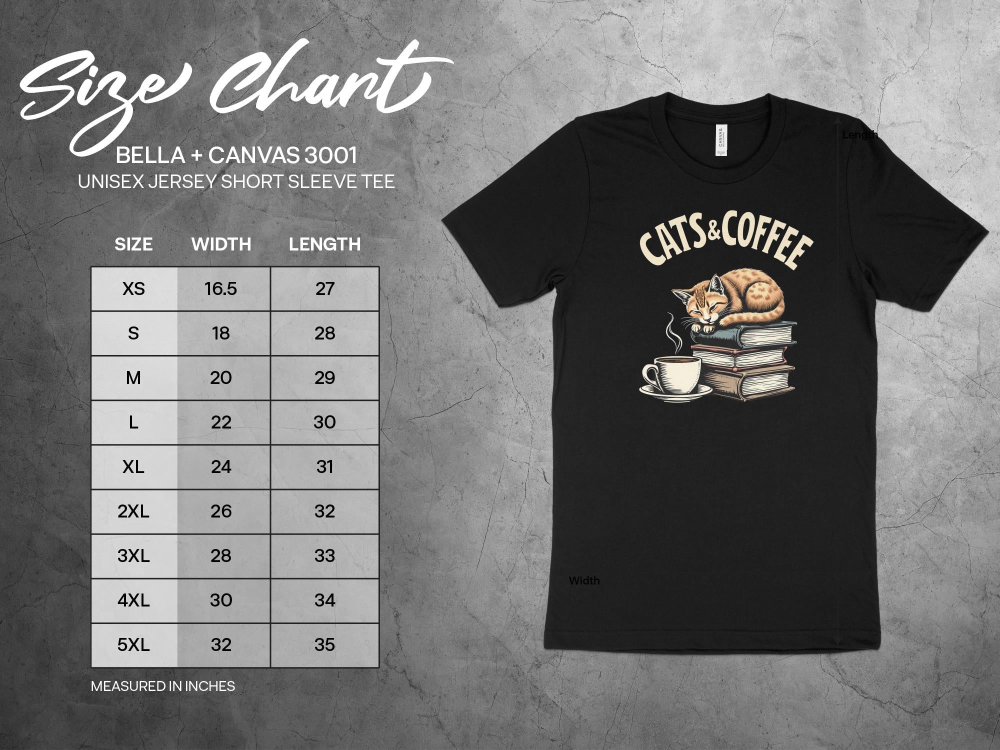 Cats and Coffee Graphic Tee, Funny Cat Lover Shirt, Book Lover Gift, Cozy Reading T Shirt, Bookish Cat Tee, Cute Coffee Cat Shirt - Craig Michael Design