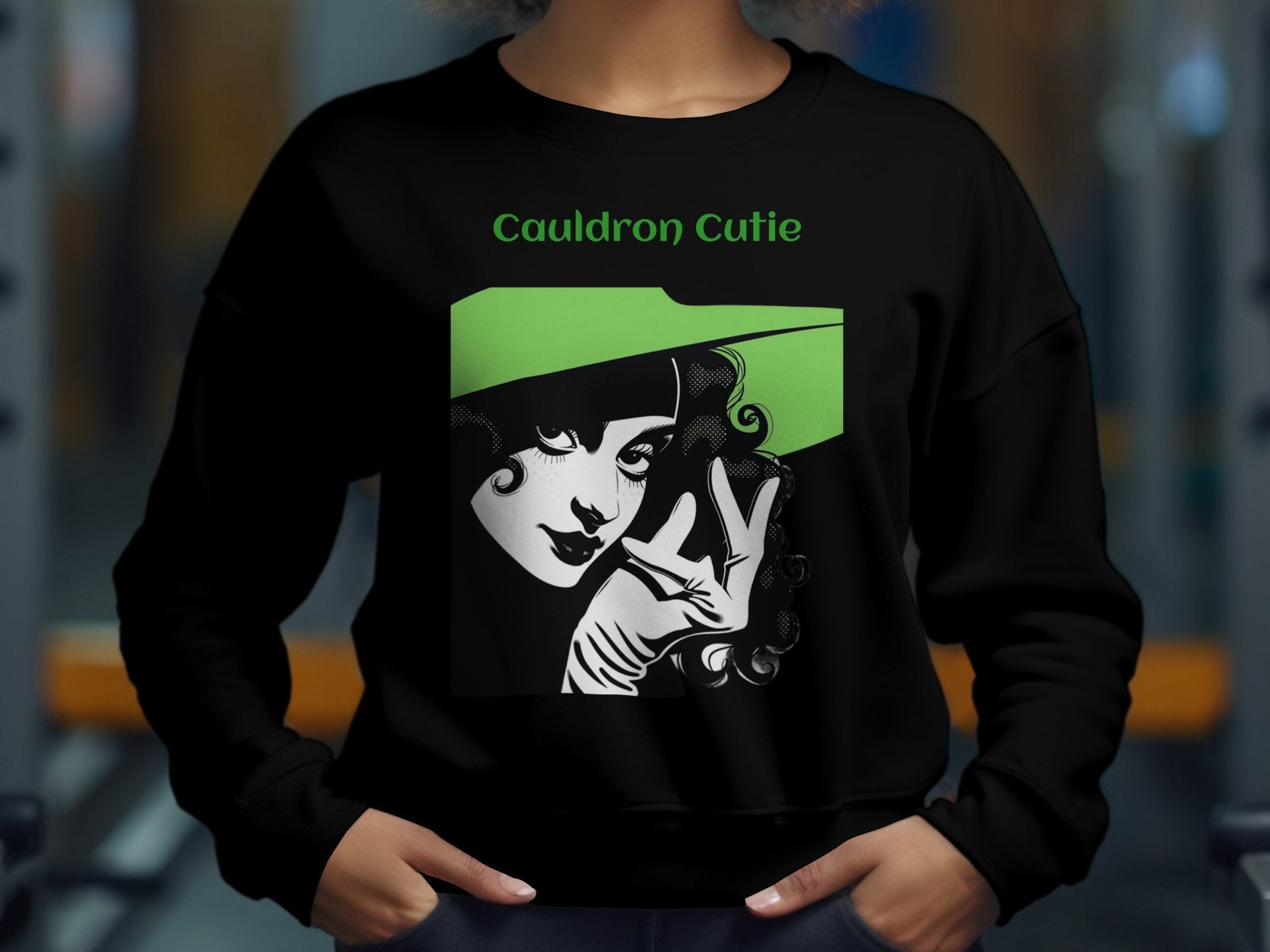 Cauldron Cutie Long Sleeve Shirt - Spooky Halloween Top for Witch Lovers - Trick or Treat Gift - Craig Michael Design