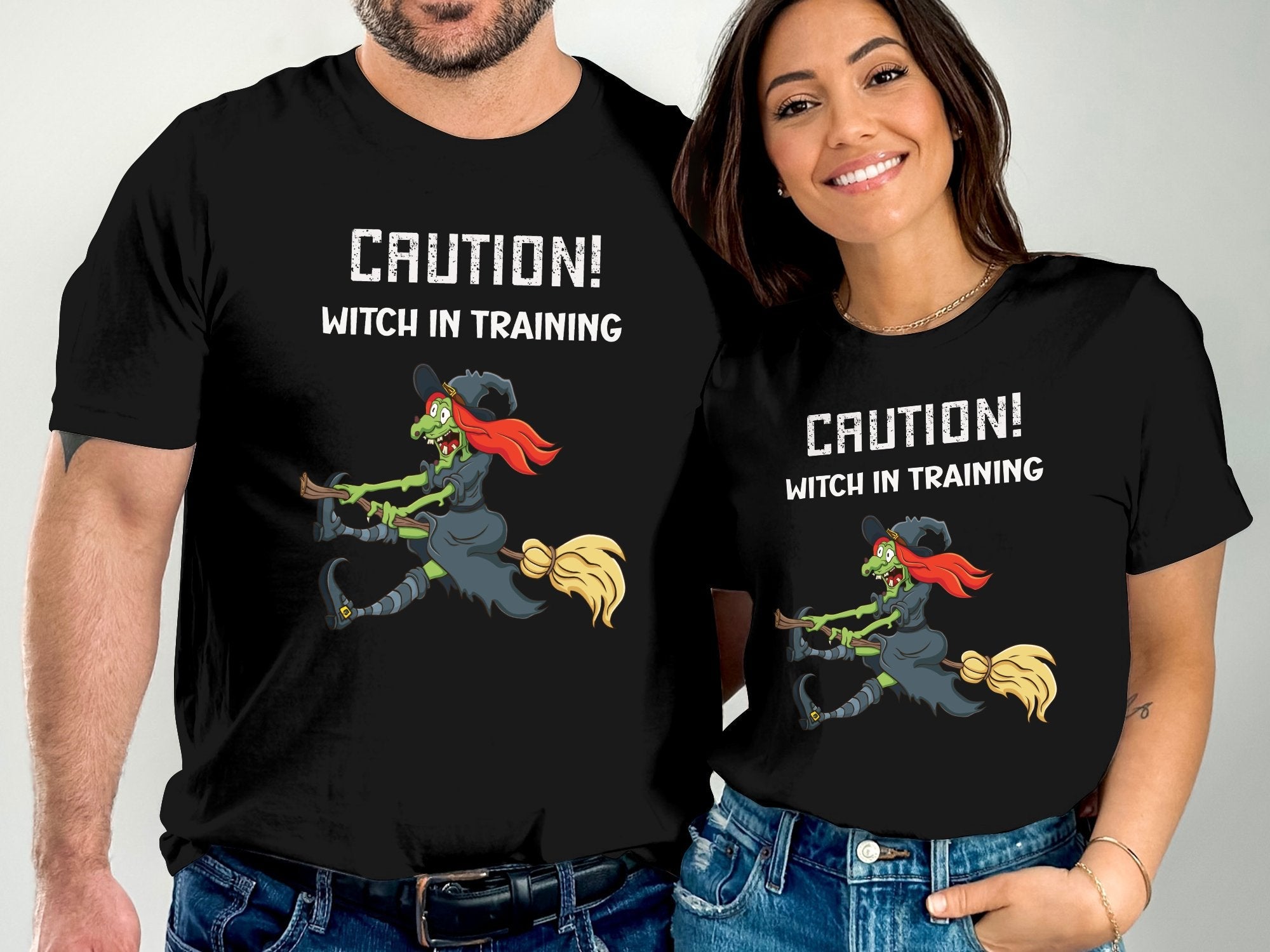 Caution Witch In Training Funny Halloween T-Shirt, Halloween Witch T-Shirt, Spooky Halloween Tee, Adult Halloween Costume Shirt - Craig Michael Design