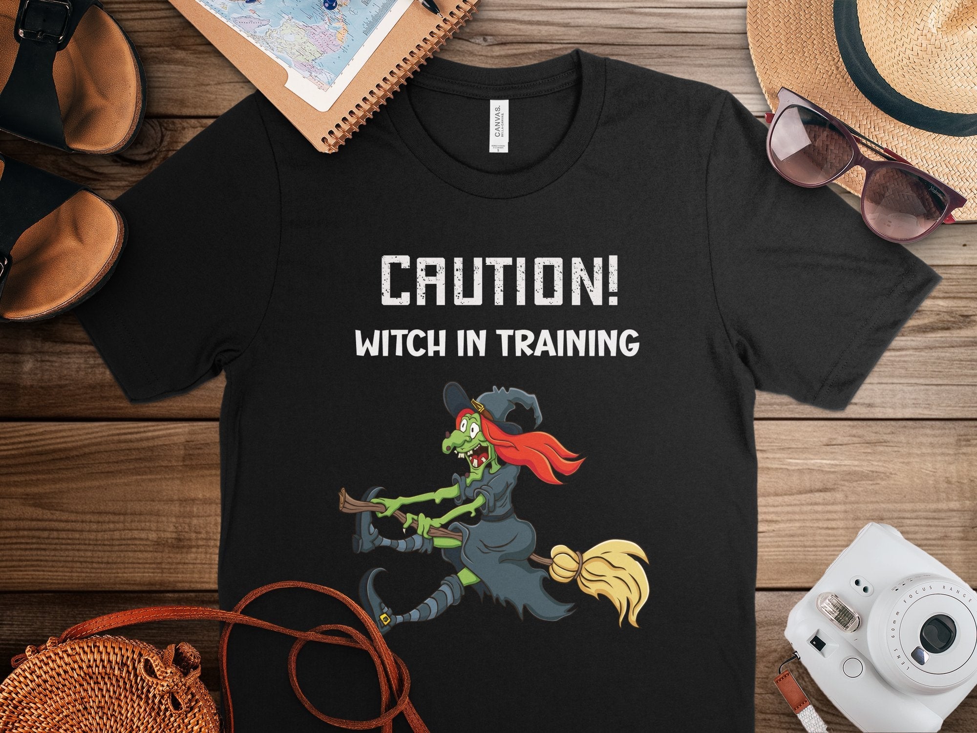 Caution Witch In Training Funny Halloween T-Shirt, Halloween Witch T-Shirt, Spooky Halloween Tee, Adult Halloween Costume Shirt - Craig Michael Design