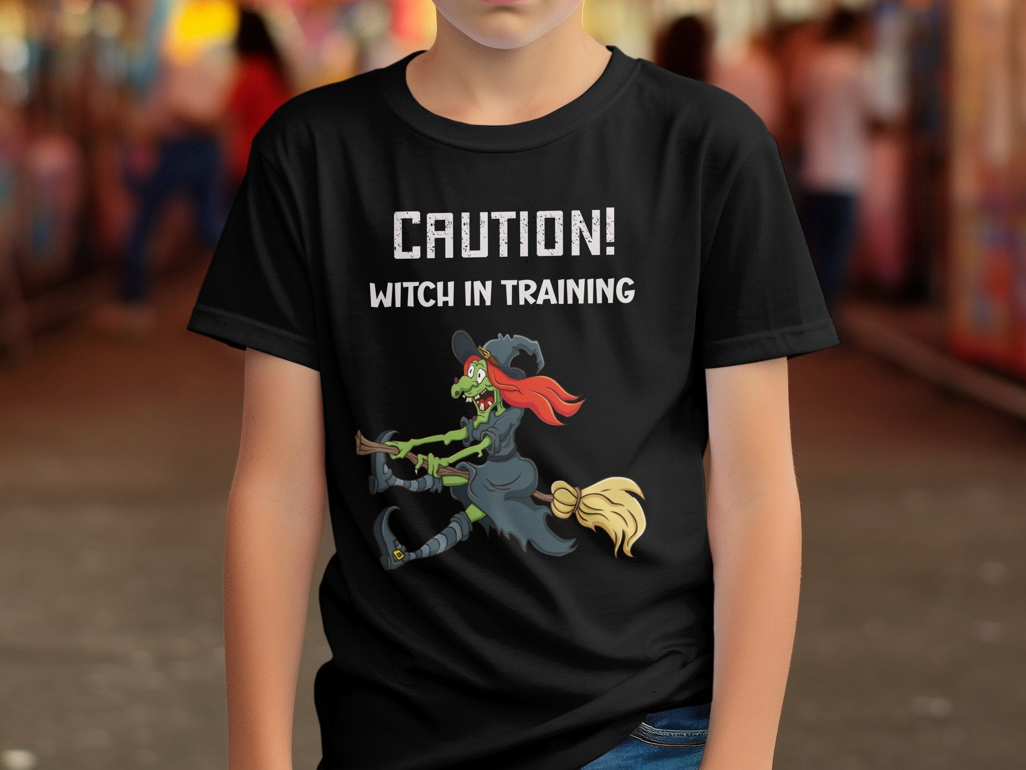 Caution Witch In Training T-Shirt Funny Halloween Witch Design Spooky Graphic Tee Perfect Halloween Costume Shirt - Craig Michael Design