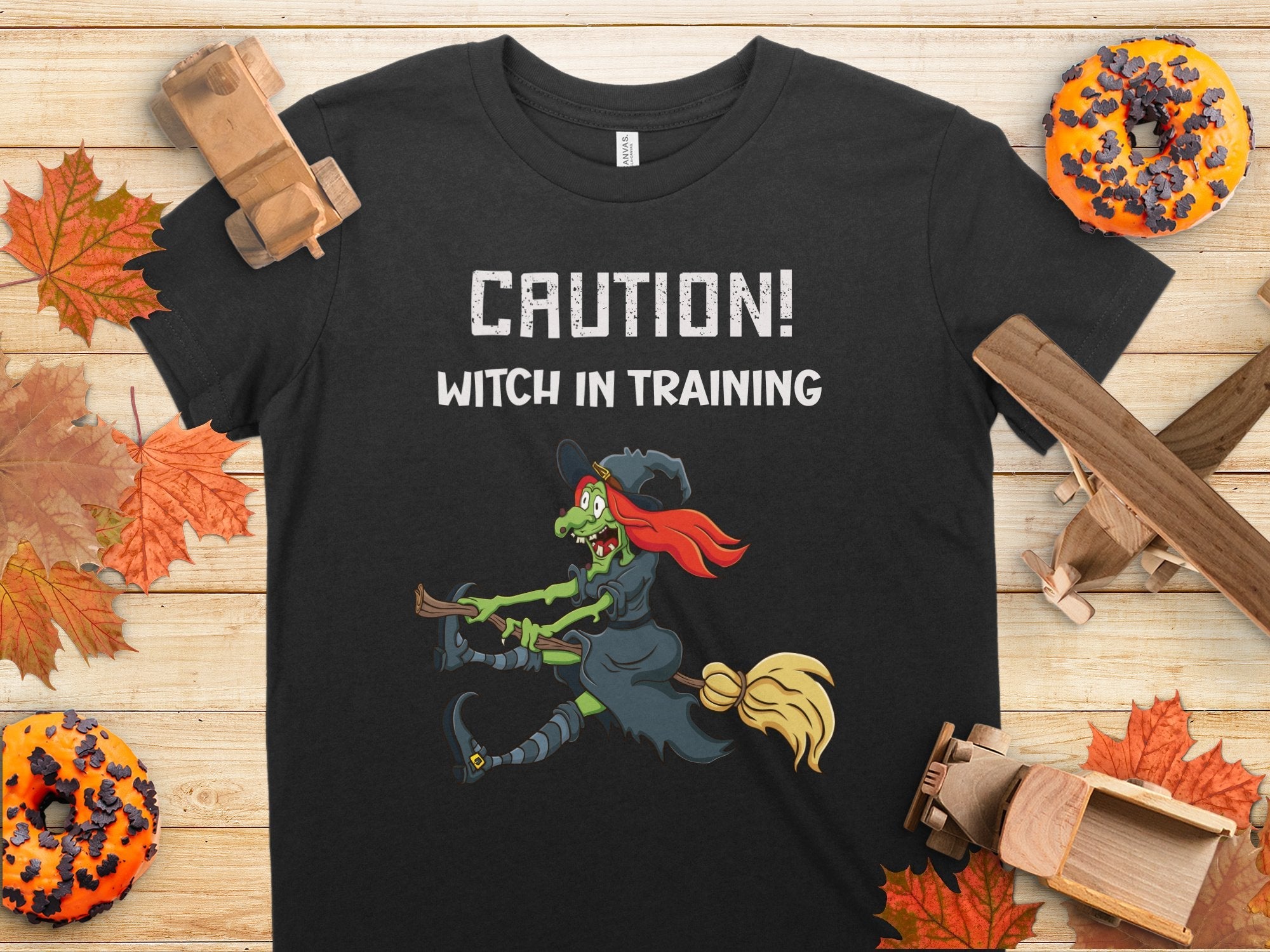 Caution Witch In Training T-Shirt Funny Halloween Witch Design Spooky Graphic Tee Perfect Halloween Costume Shirt - Craig Michael Design