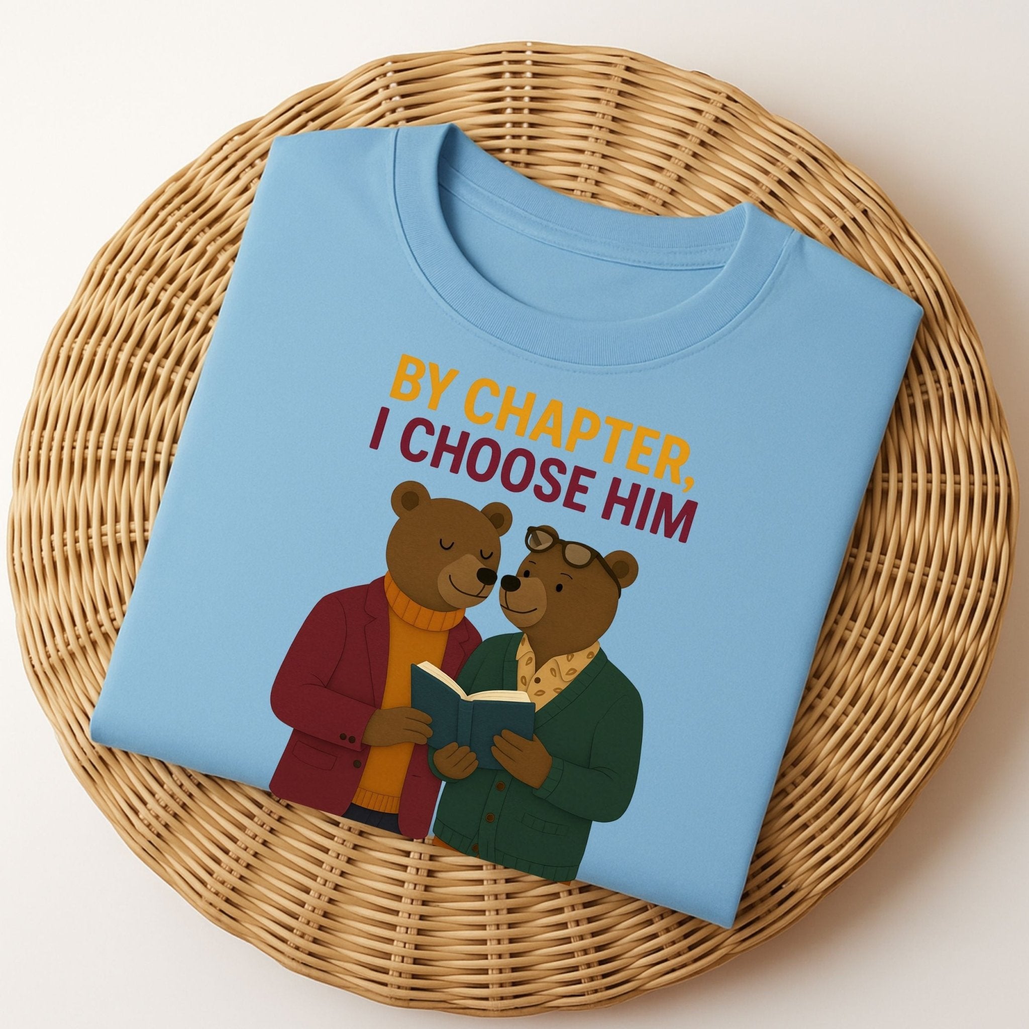 Chapter by Chapter Tee, Gay Couple Reading Shirt, Him and Him Romance Gift - Craig Michael Design