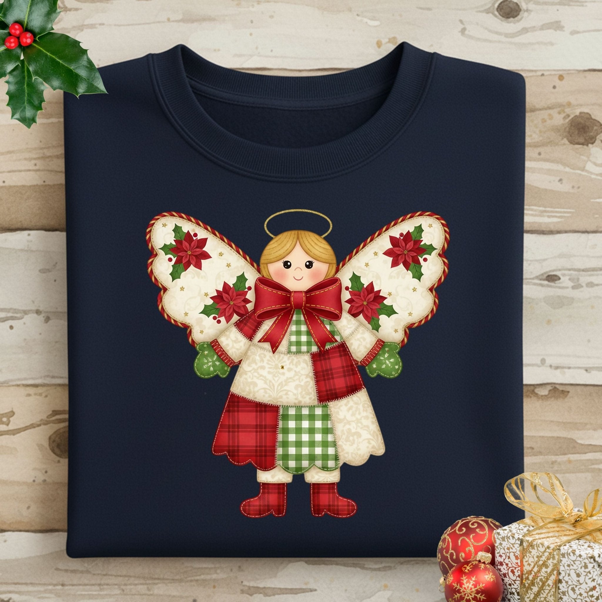 Christmas Angel Sweatshirt – Cozy Holiday Edition - Craig Michael Design