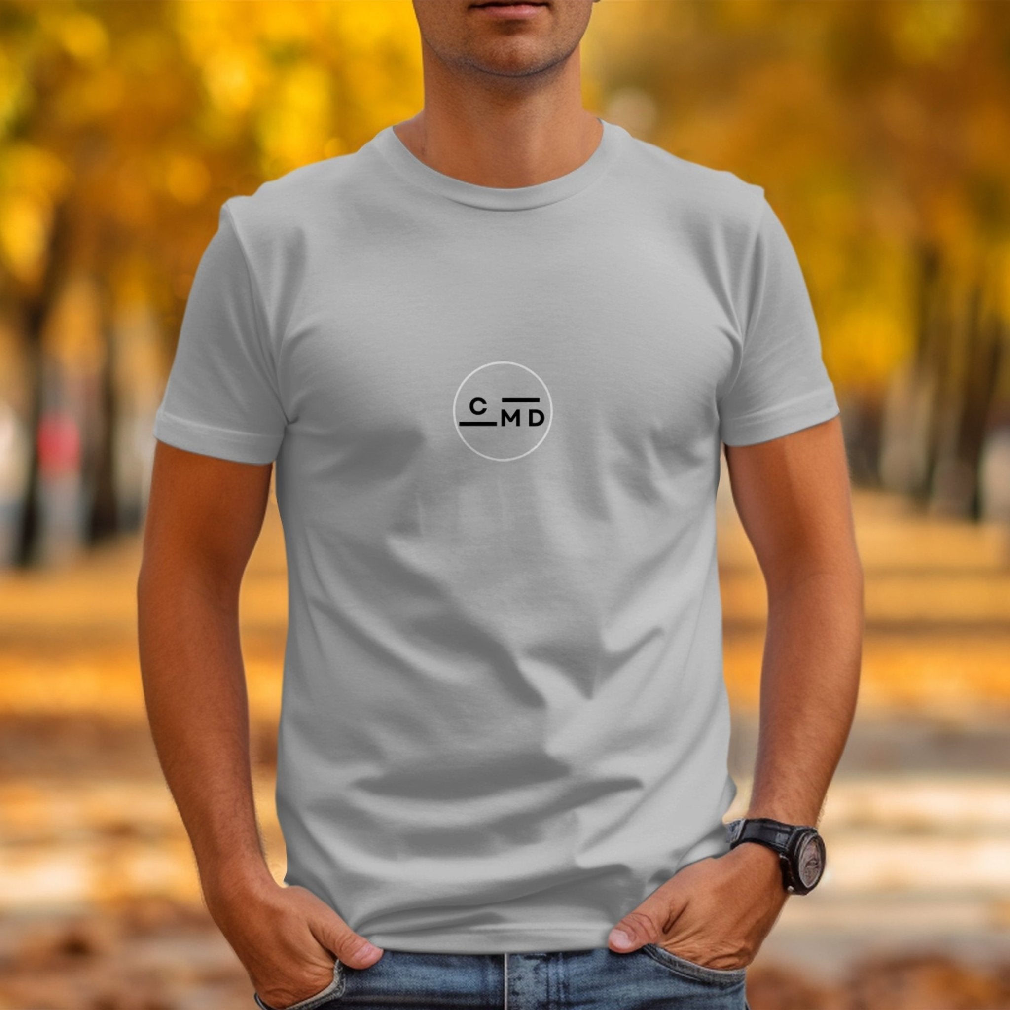 CMD Logo Graphic T-Shirt, Minimalist Abstract Design Tee, Casual Comfortable Shirt, Craig Michael Design, Signature Series - Craig Michael Design