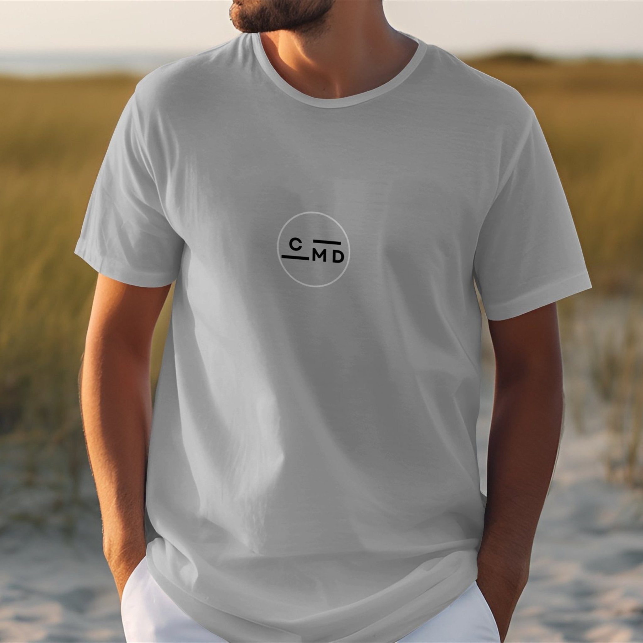 CMD Logo Graphic T-Shirt, Minimalist Abstract Design Tee, Casual Comfortable Shirt, Craig Michael Design, Signature Series - Craig Michael Design