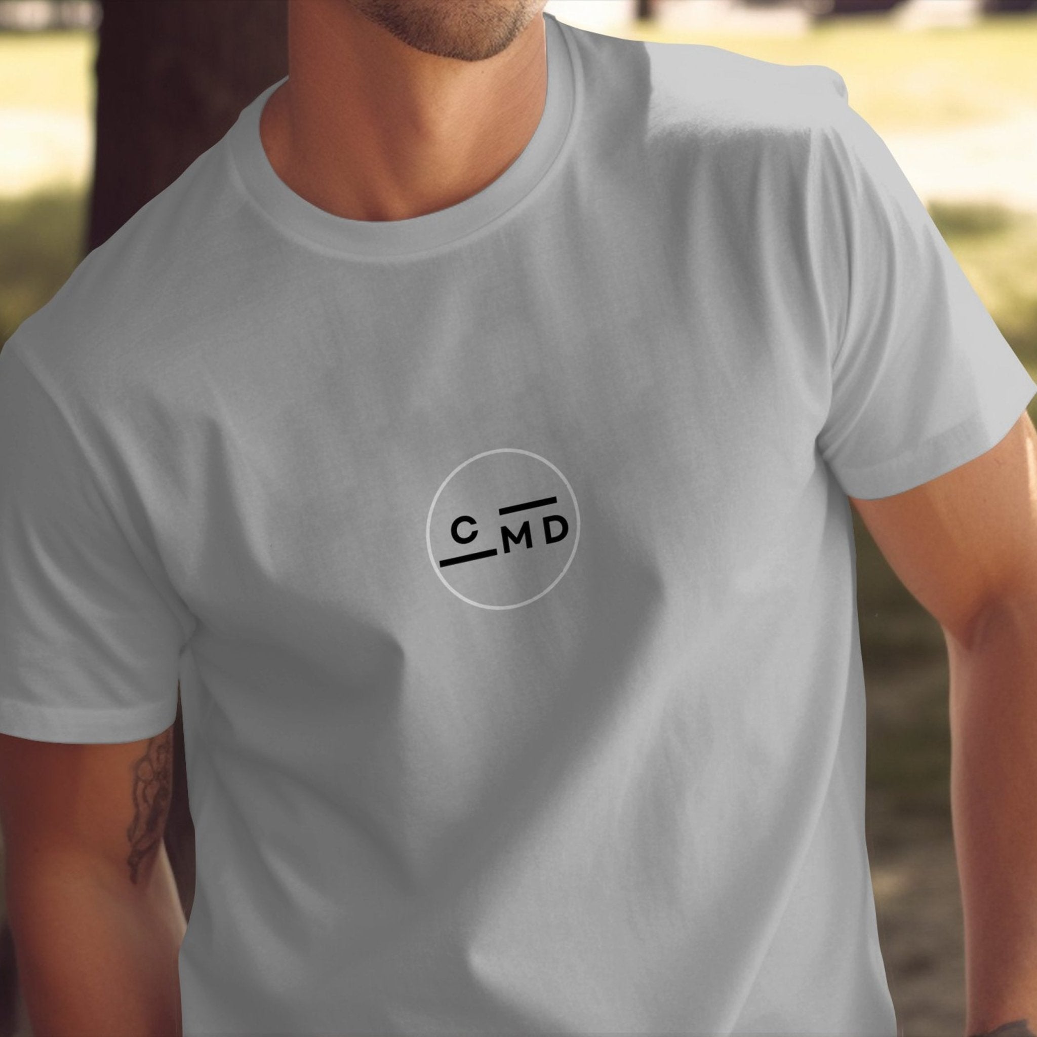 CMD Logo Graphic T-Shirt, Minimalist Abstract Design Tee, Casual Comfortable Shirt, Craig Michael Design, Signature Series - Craig Michael Design