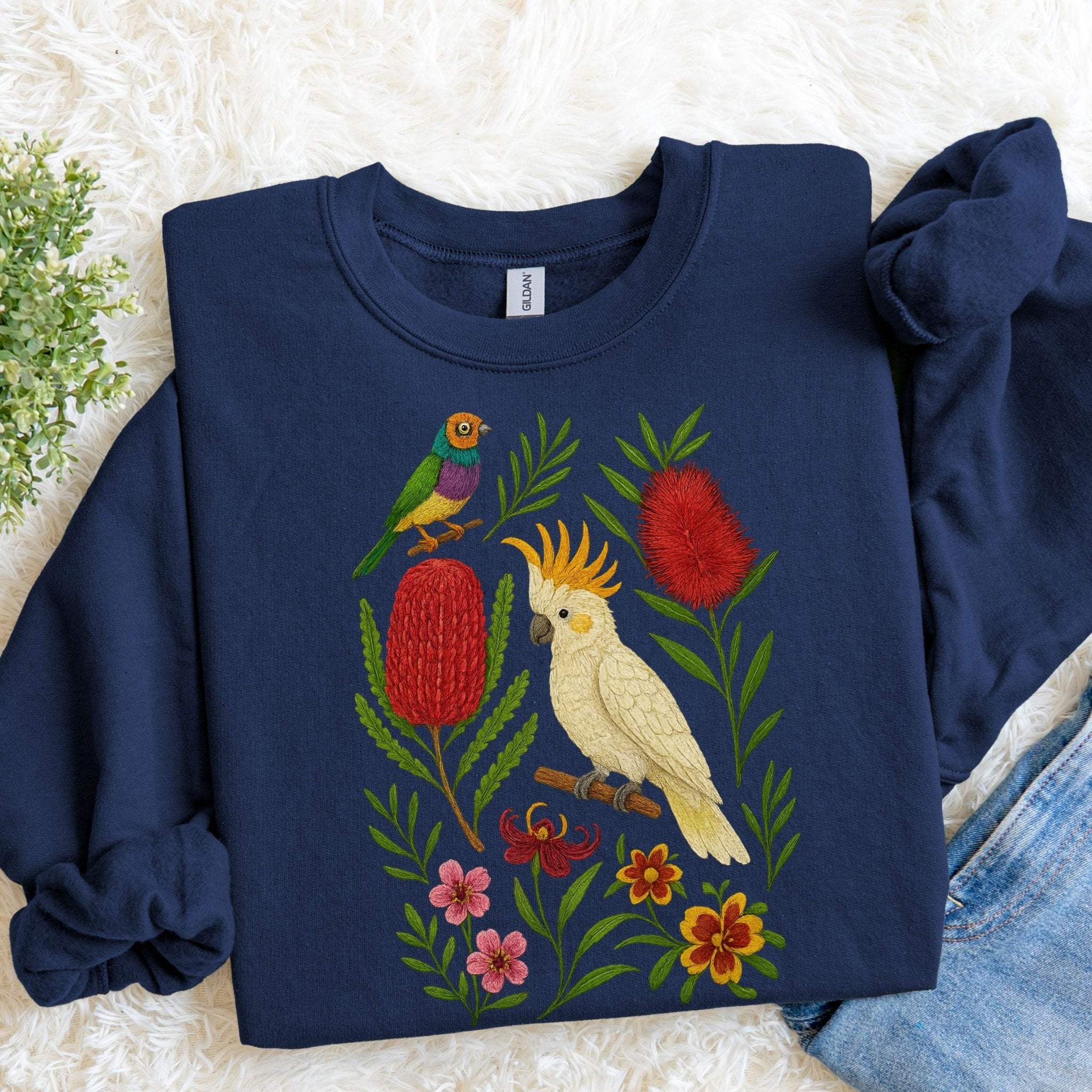 Cockatoo Banksia Sweatshirt - Craig Michael Design